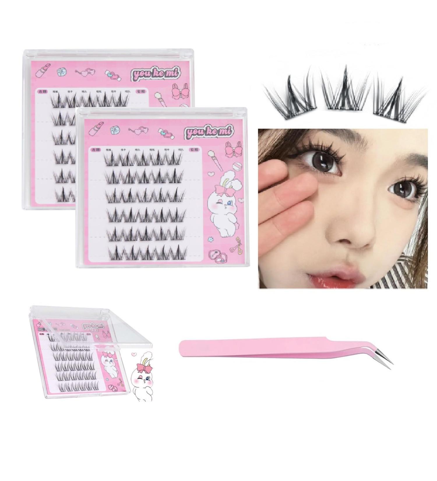 Dorolab Lashes Dorolab Dorolab Eyelashes Dorolab Self Adhesive Eyelashes No Glue Needed Dorolab Lashes for Eyelash Extensions (#D 2 SET) - Buy Online on GoSupps.com