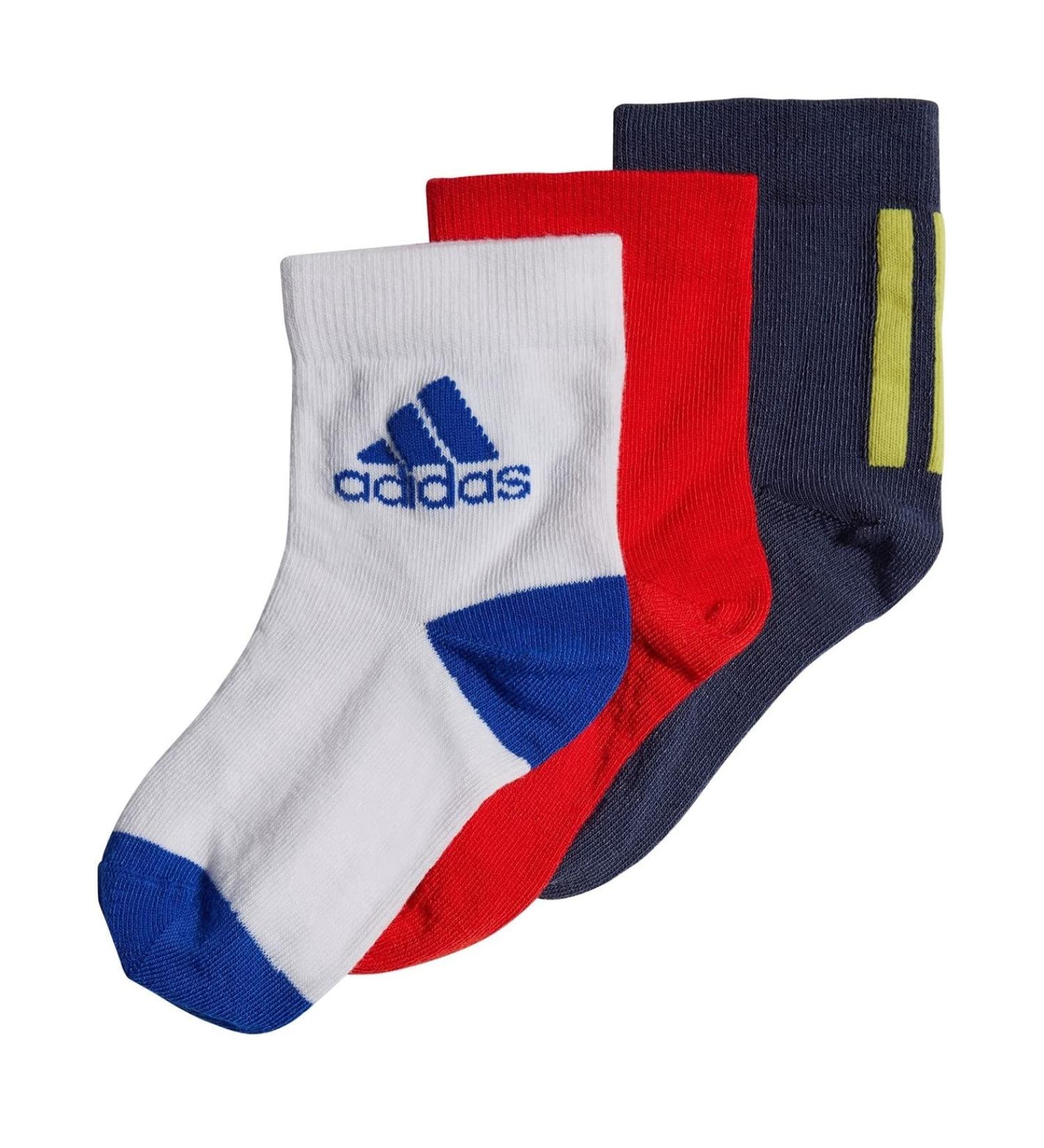 Buy adidas Unisex Kids Socks HM2313 - Size 37-39 EU | Shanav/Vivred/White | International Shipping Available - Buy Online on GoSupps.com