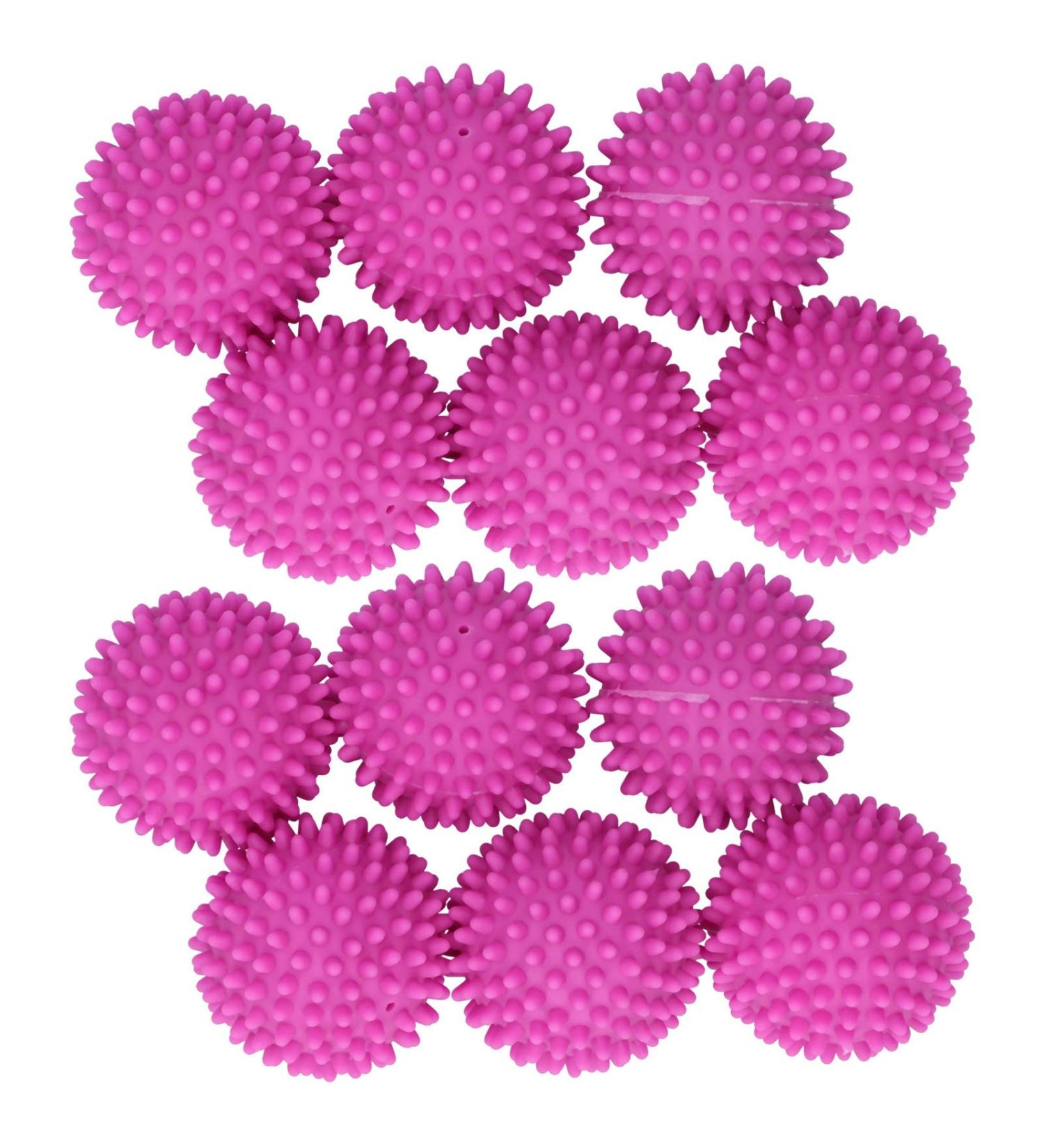 Laundry Ball 12Pcs Clothes Dryer Ball Washing Ball Laundry Cleaning Balls Tool Household Supplies Rose Red Cleaning Tool - Buy Online on GoSupps.com