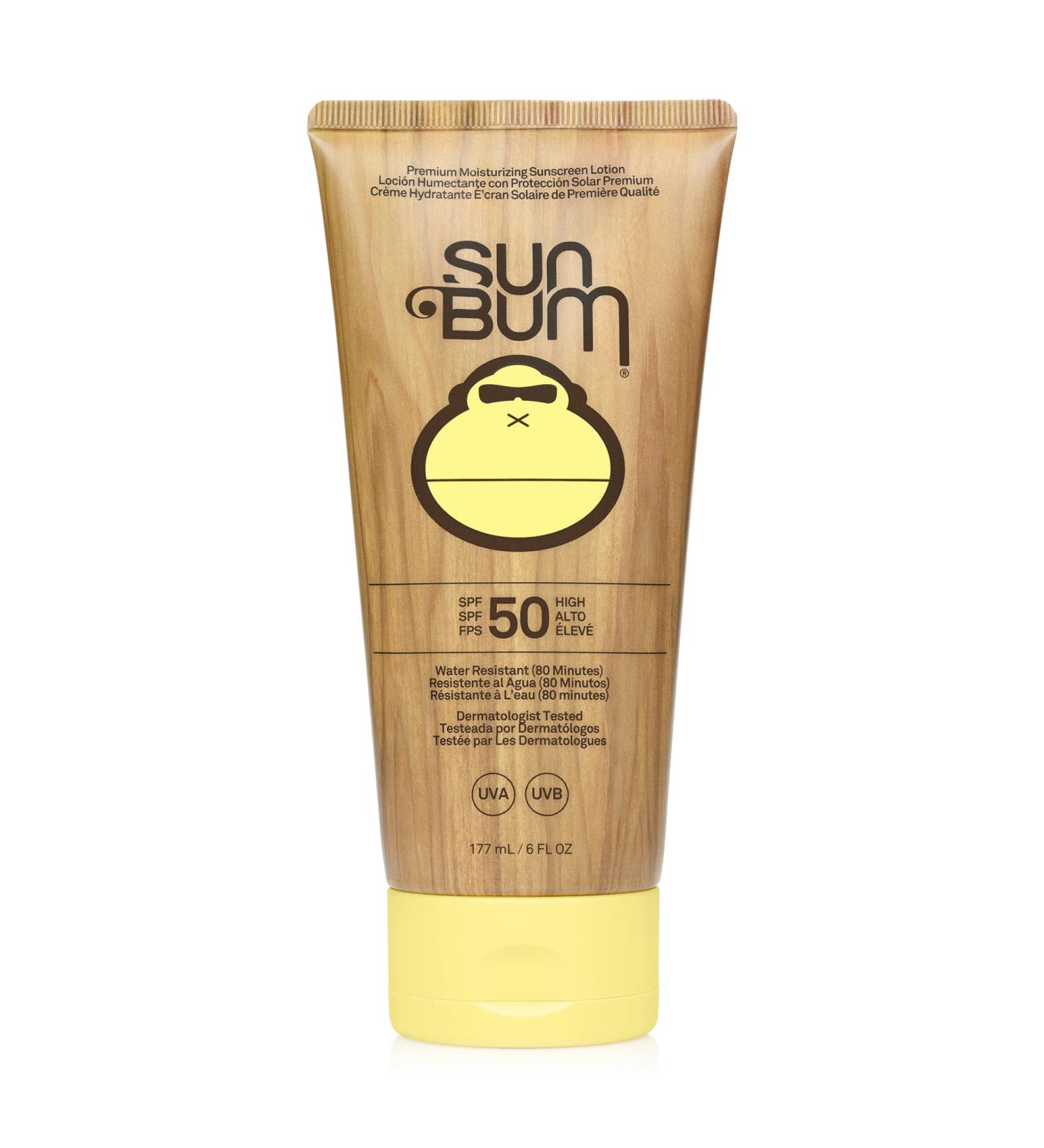 Sun Bum Original SPF 50 Broad Spectrum Moisturizing Sunscreen with Vitamin E Vegan & Reef Friendly with UVA/UVB Protection 6 Oz - Buy Online on GoSupps.com