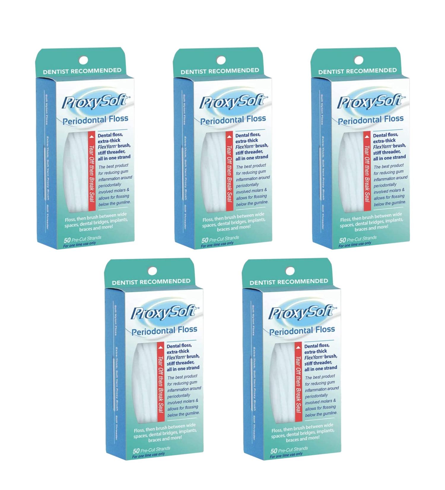 Buy ProxySoft Periodontal Floss - 5pk (250 Strands) | Best International Shipping & Top Quality Dental Care - Buy Online on GoSupps.com