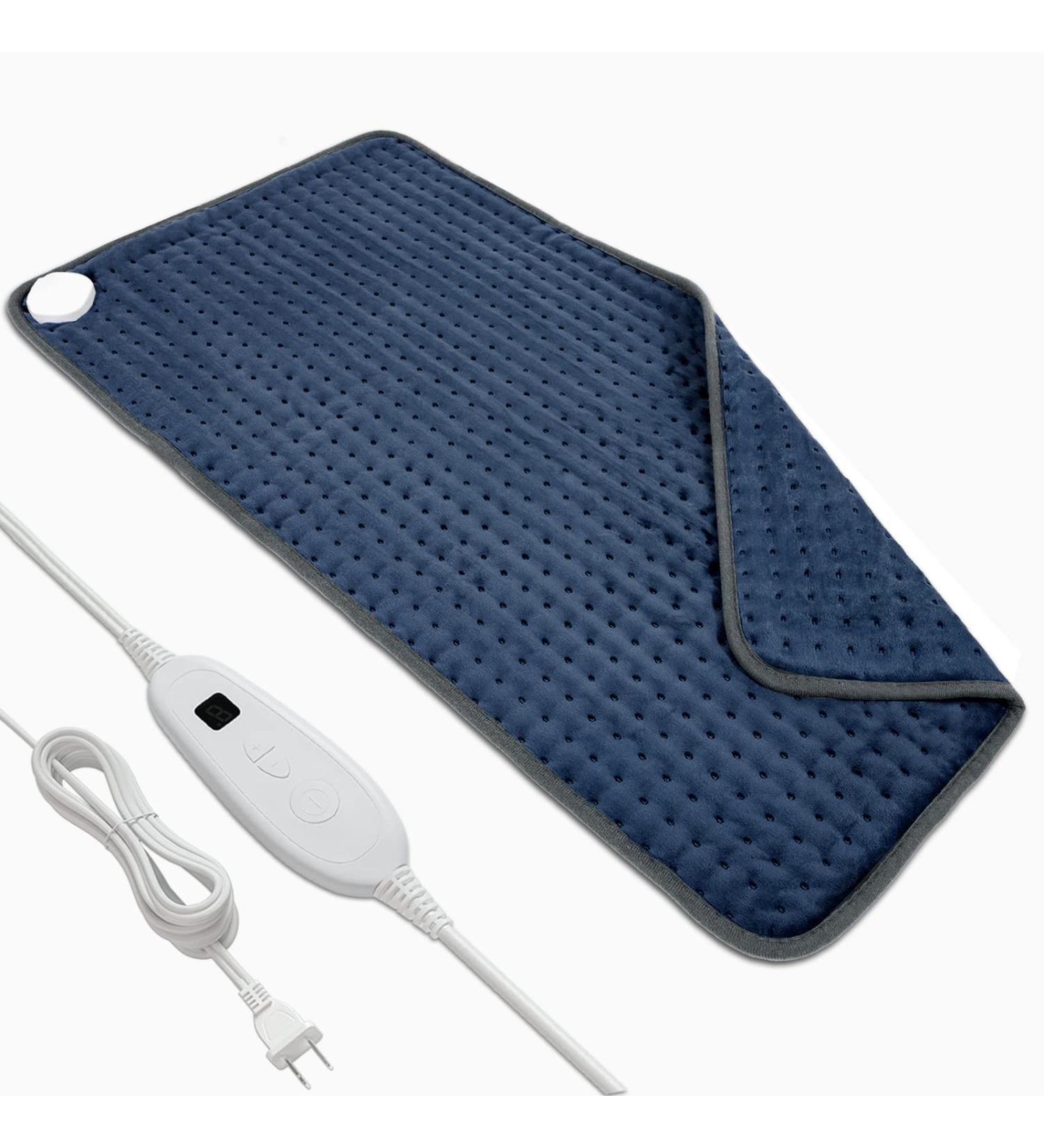 DAILYLIFE 17x33 Heating Pad Electric Blanket | UL Certified, 6 Heating Settings, Overheating Protection | Auto-Off, Machine Washable | Deep Blue Classic - Buy Online on GoSupps.com