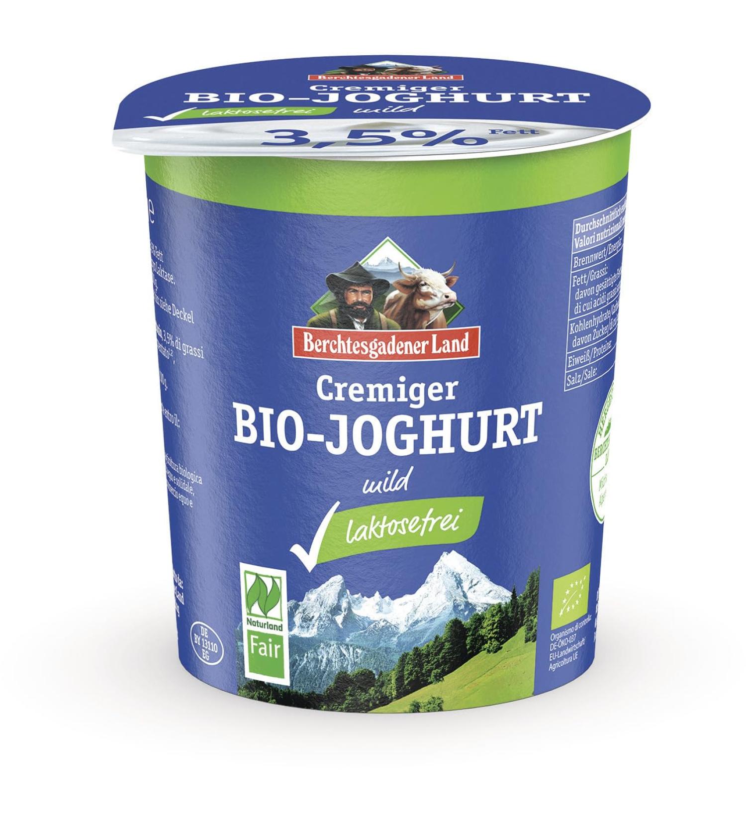 Berchtesgadener Land BGL Creamy Organic Natural Yoghurt L- 3.5% fat (6 x 400 gr) 400 g (pack of 6)