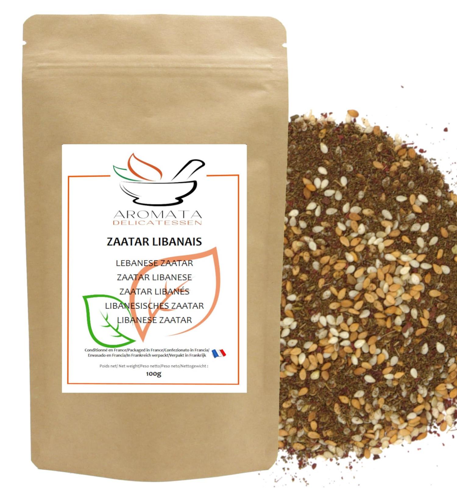  AROMATA DELICATESSEN AROMATA - Zaatar/Za'atar - Lebanese cuisine - 100% natural - 100g - Zaatar spice mix - Buy Online on GoSupps.com