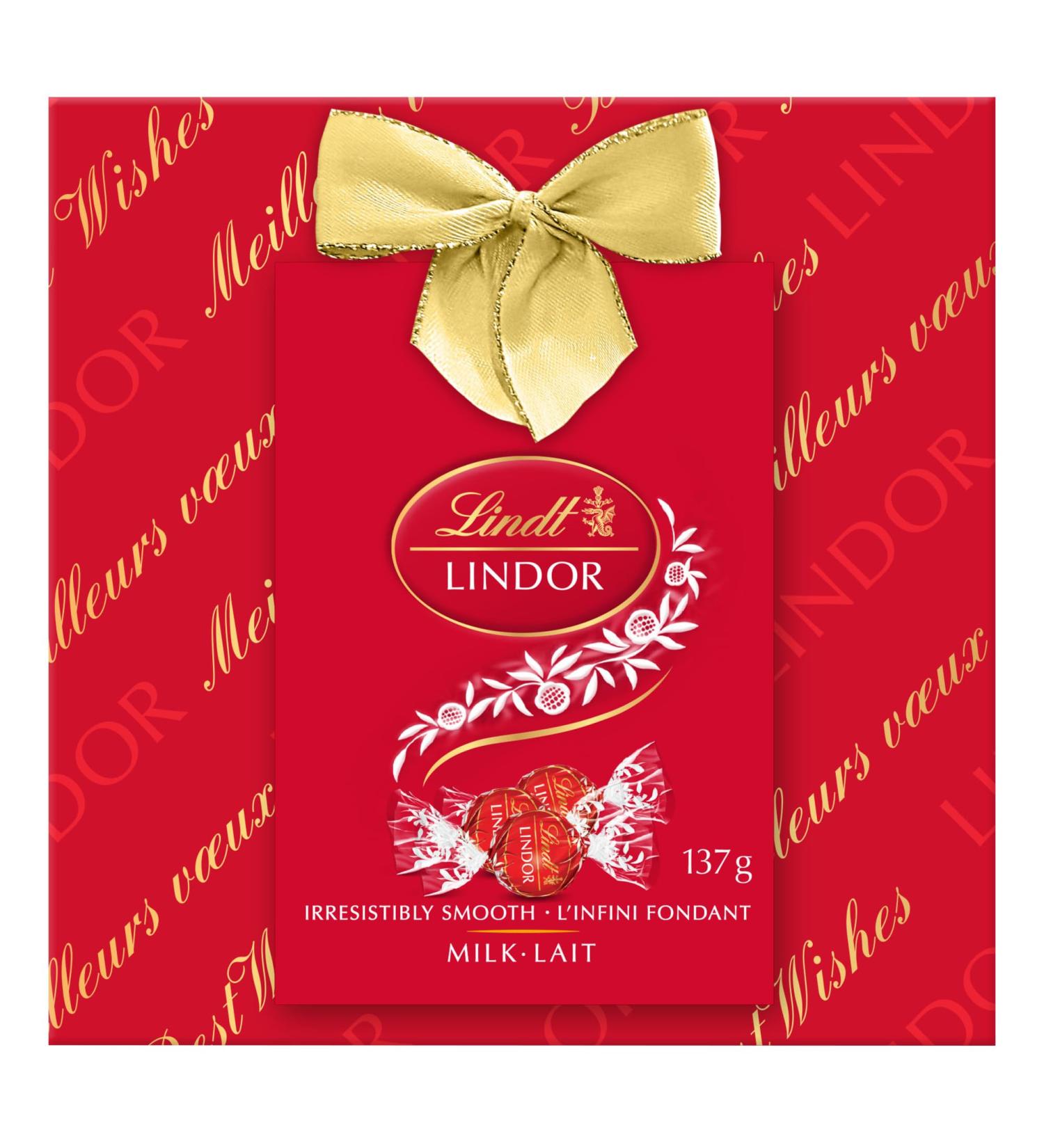 Lindt LINDOR Milk Chocolate Truffles Gift Box 137 Grams Milk 137 g (Pack of 1) - Buy Online on GoSupps.com