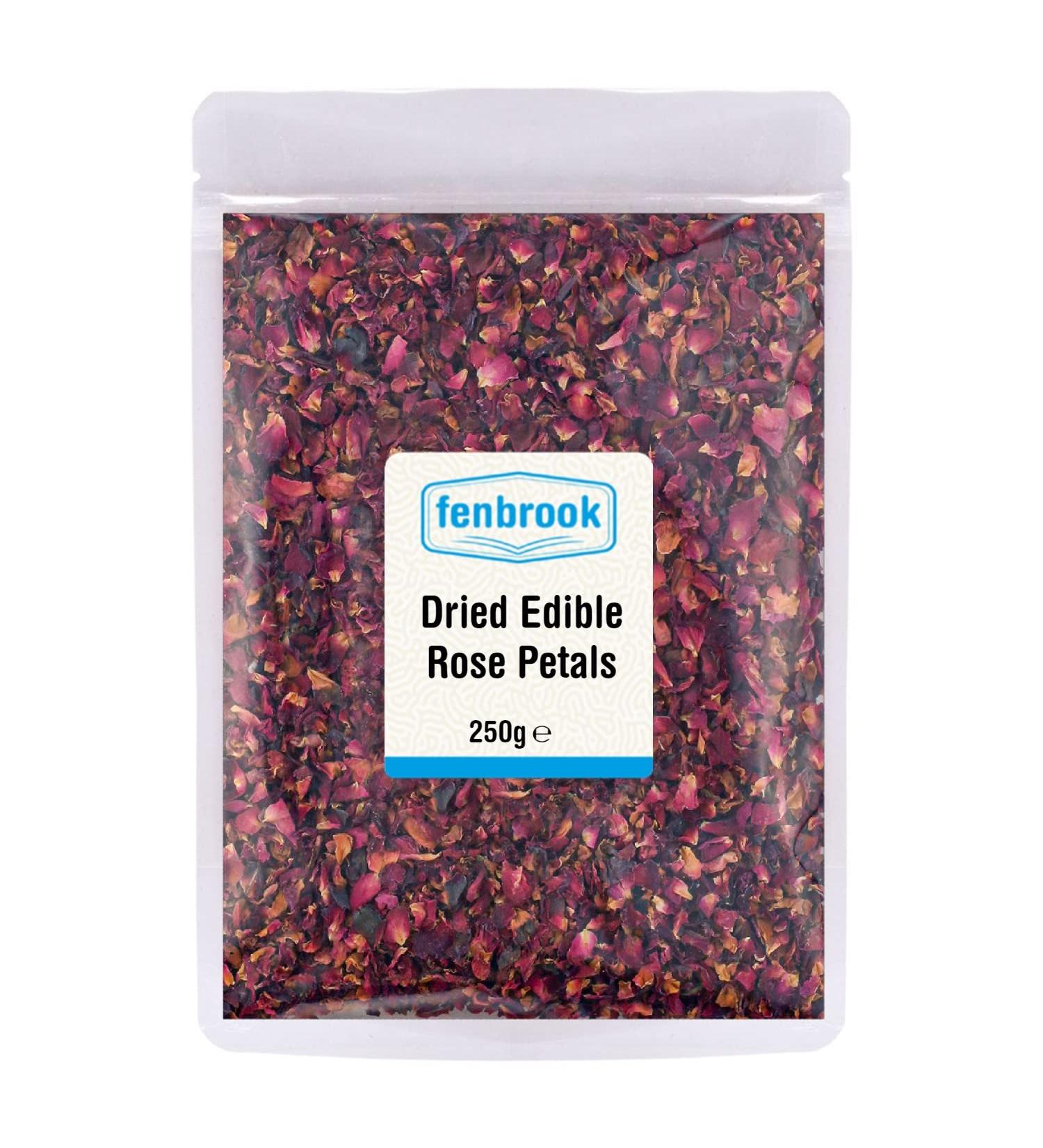Dried Rose Petals (Edible) 250g by Fenbrook