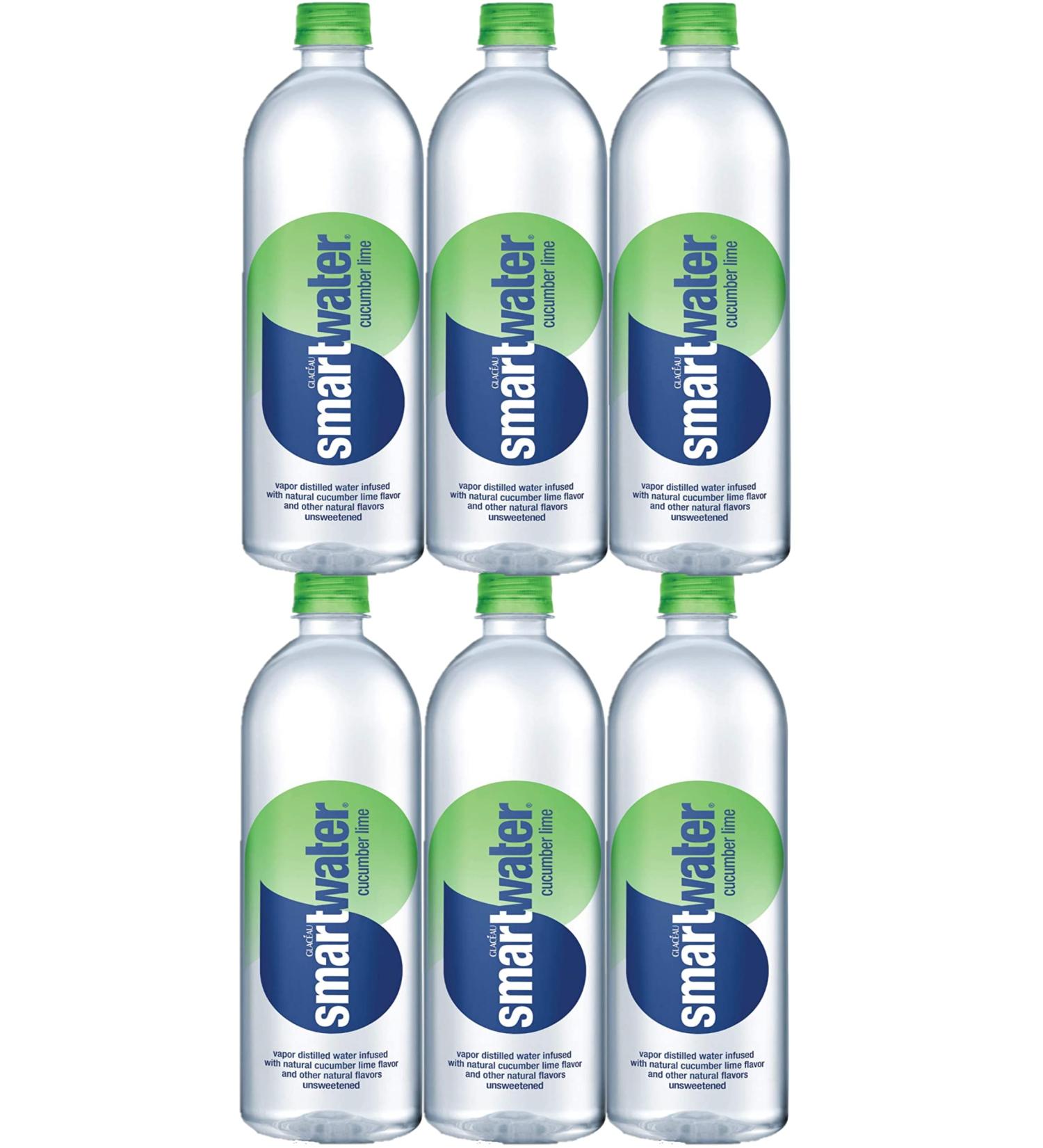 Smartwater Cucumber Lime 700mL Bottles - Pack of 6 | 23.67 Fl Oz - Buy Online on GoSupps.com