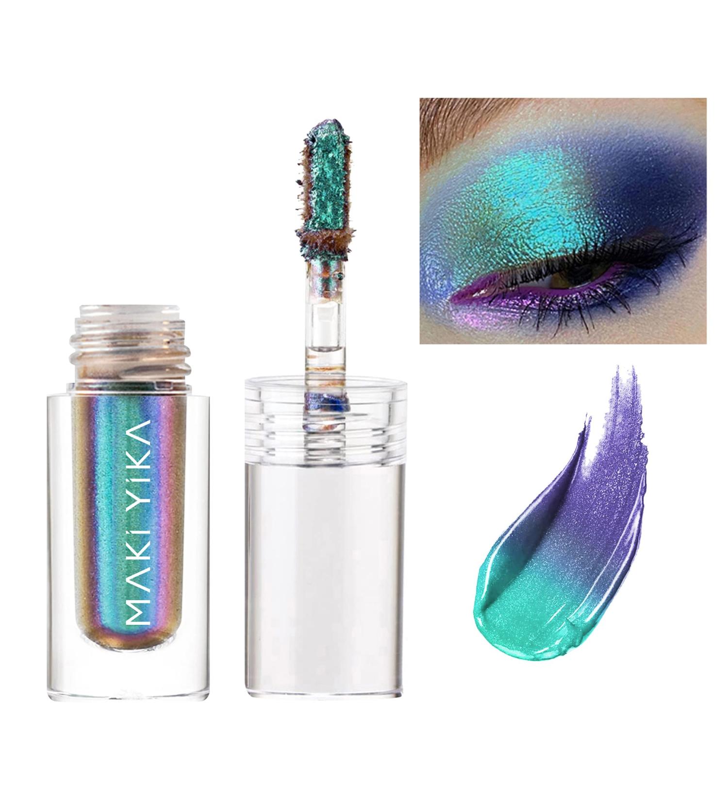 Chameleon Duochrome Liquid Eyeshadow - Shimmer Glitter Multichrome Eye Shadow (#6 Aurora) - Buy Online on GoSupps.com