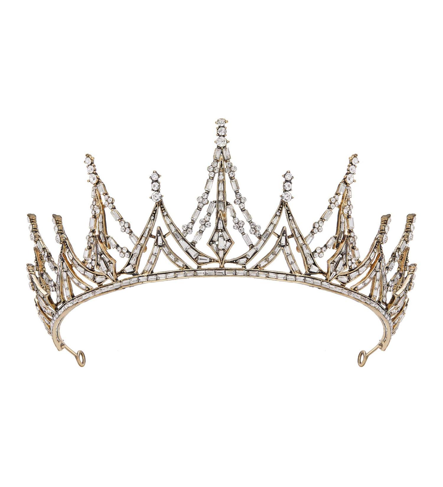 SWEETV Gold Queen Crown for Women - Crystal Wedding Tiara for Bride - Perfect Hair Accessory for Birthday, Quinceanera, Prom & Pageant - Buy Online on GoSupps.com