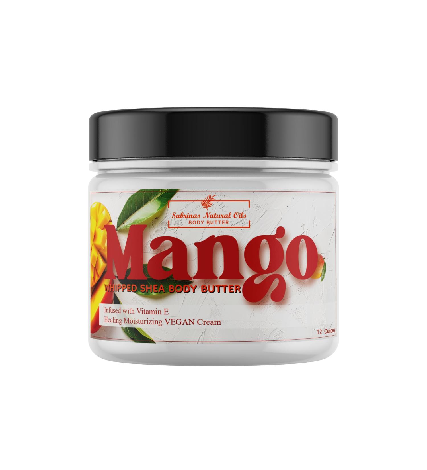 Sabrinas Natural Oils Mango Butter Long-Lasting Hydrating Vitamin E Body Butter Perfume Oil Fragrance 12 Ounce - Buy Online on GoSupps.com