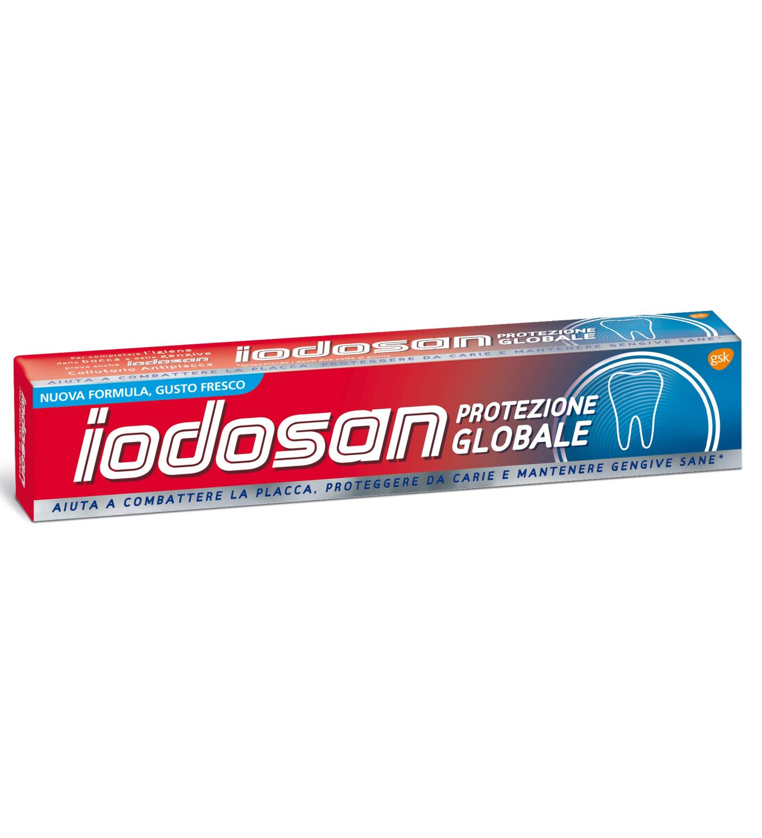 Set 6 IODOSAN Fresh global protection toothpaste 75 ml for oral hygiene