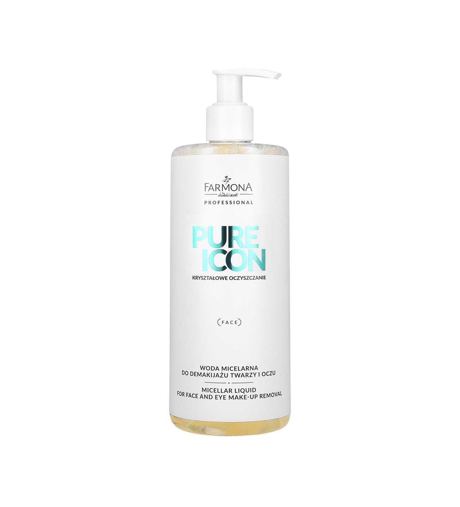 FARMONA PURE ICON Make-Up Removing Micellar Water for Face and Eyes 500ml