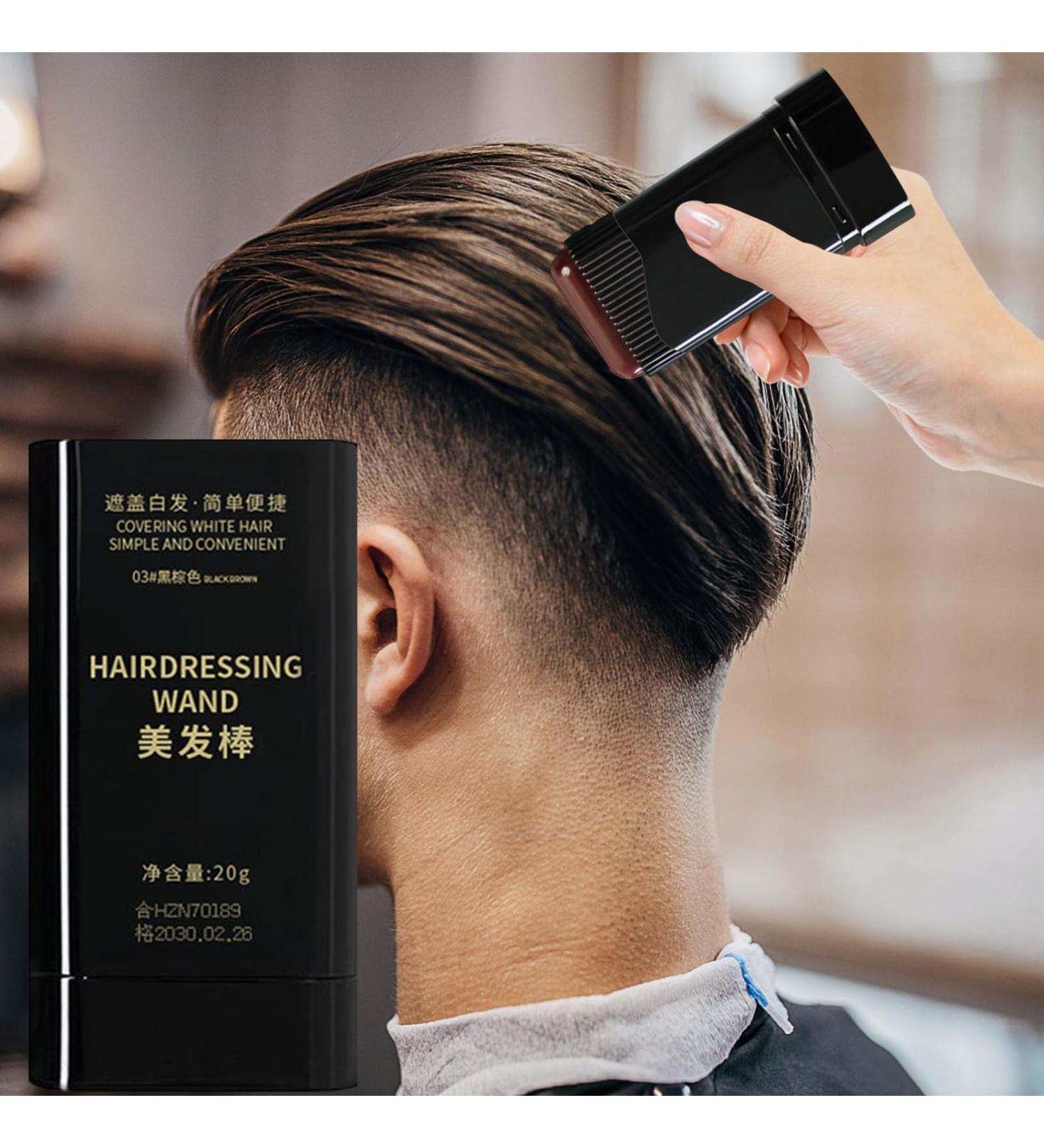 B ton De Teinture Capillaire Portable Peigne De Teinture Capillaire Temporaire Stick De Couverture De Cheveux Gris Retouche Racines Cheveux Pour Barbe Racines D frisage Hommes Femmes Quotidien marron noir - Buy Online on GoSupps.com