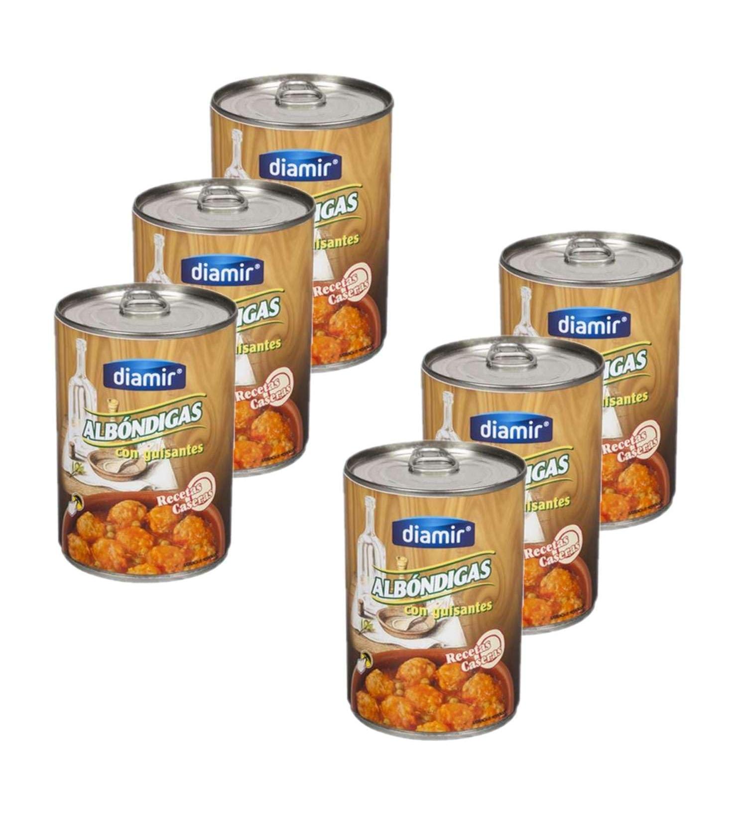 diamir Lot 6x Meatballs with peas - Box 420g