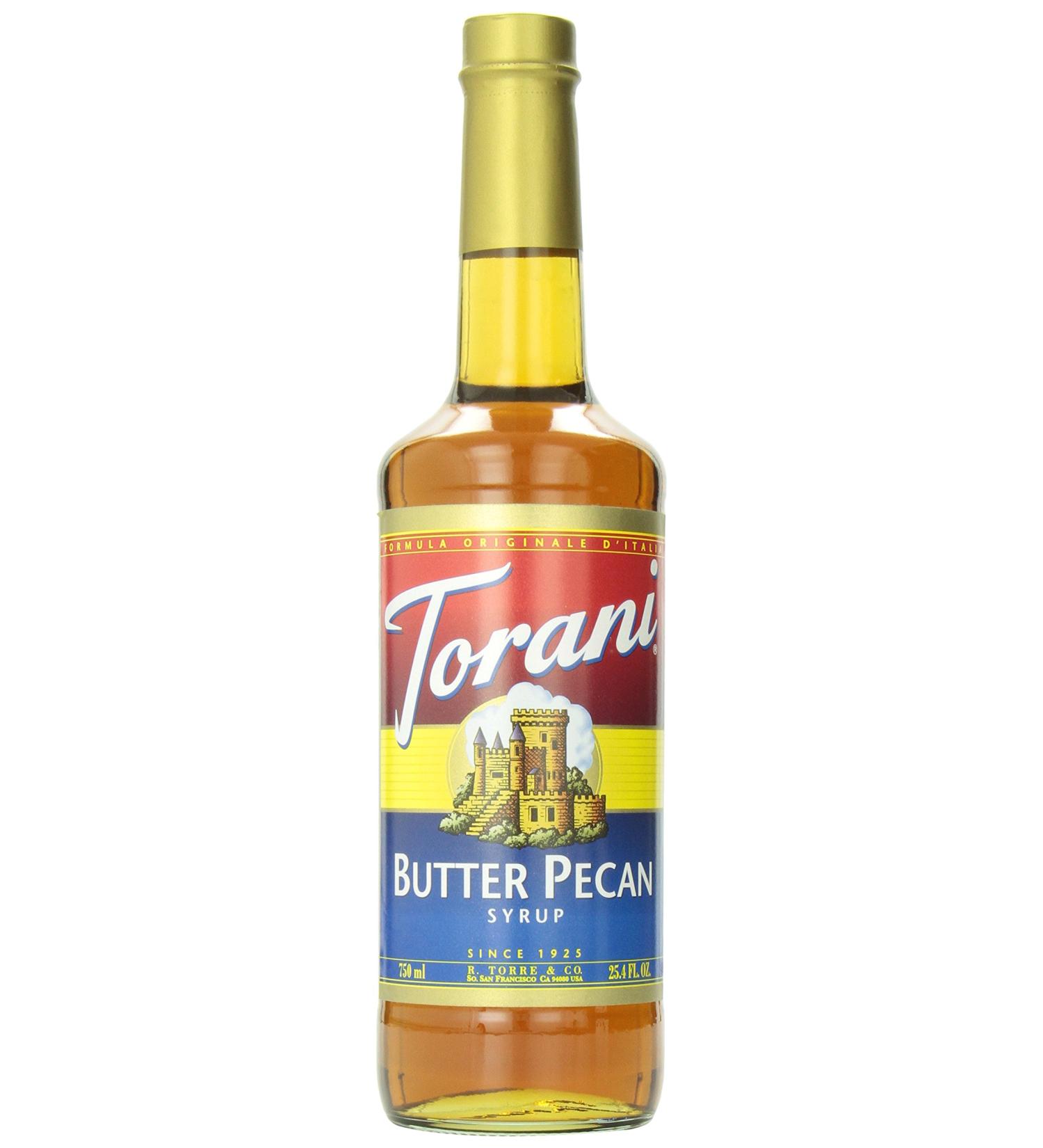 Torani Butter Pecan Syrup - Indulgent flavor enhancement for drinks and desserts - Buy Online on GoSupps.com
