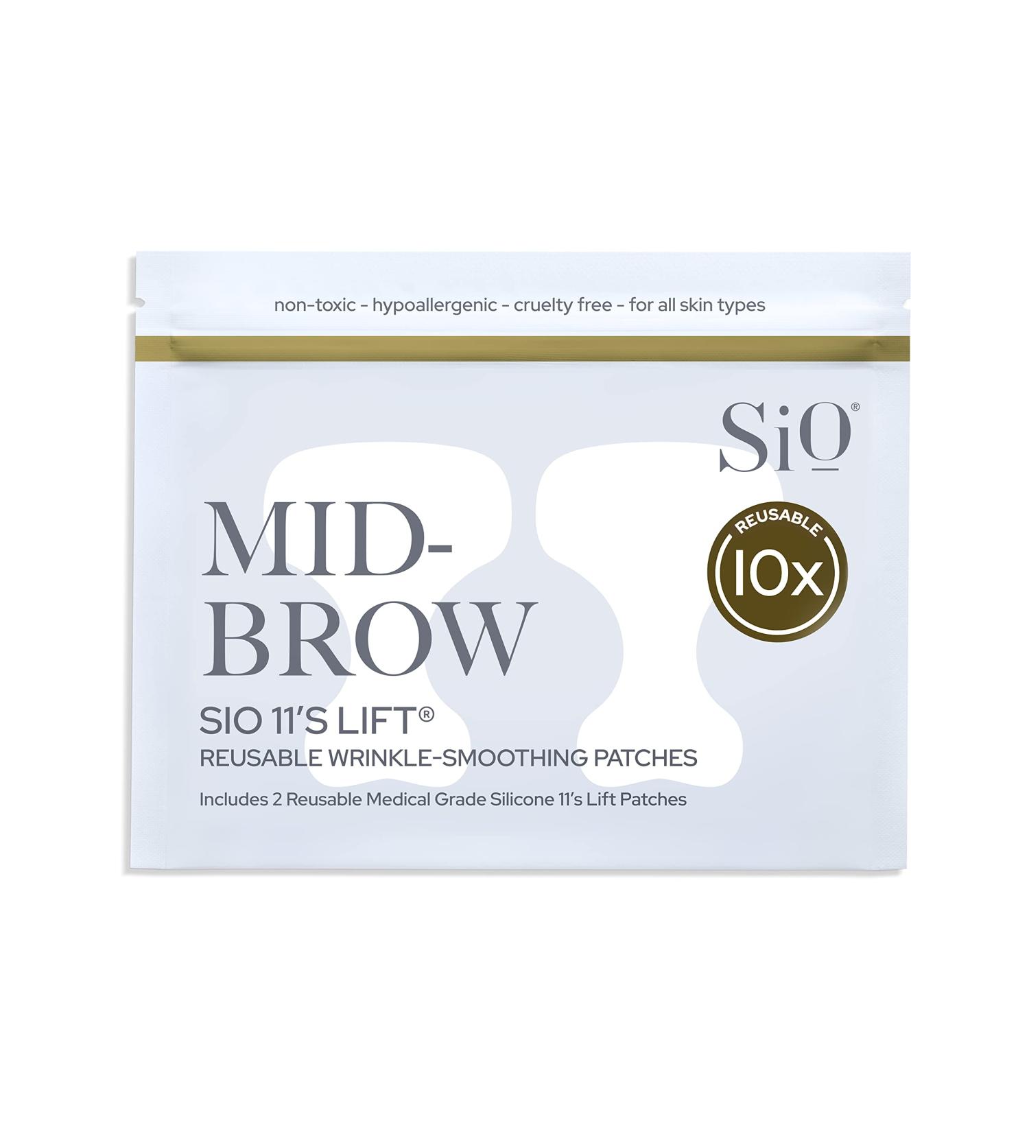 SiO Beauty Mid-Brow Forehead Anti-Wrinkle Patch - Overnight Silicone Patch for Furrows, Expression Lines, and 11s - Buy Online on GoSupps.com