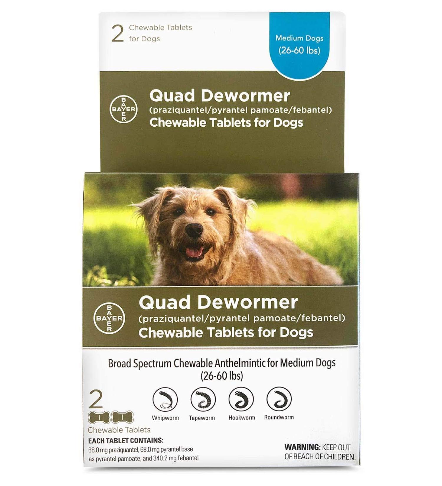 Dog quad dewormer