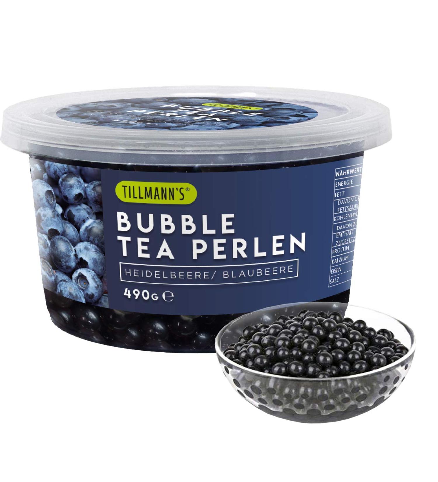 Blueberry Popping Boba | 490g Bubble Tea Pearls | Gluten-Free & Gelatin-Free | Real Fruit Juice - Buy Online on GoSupps.com