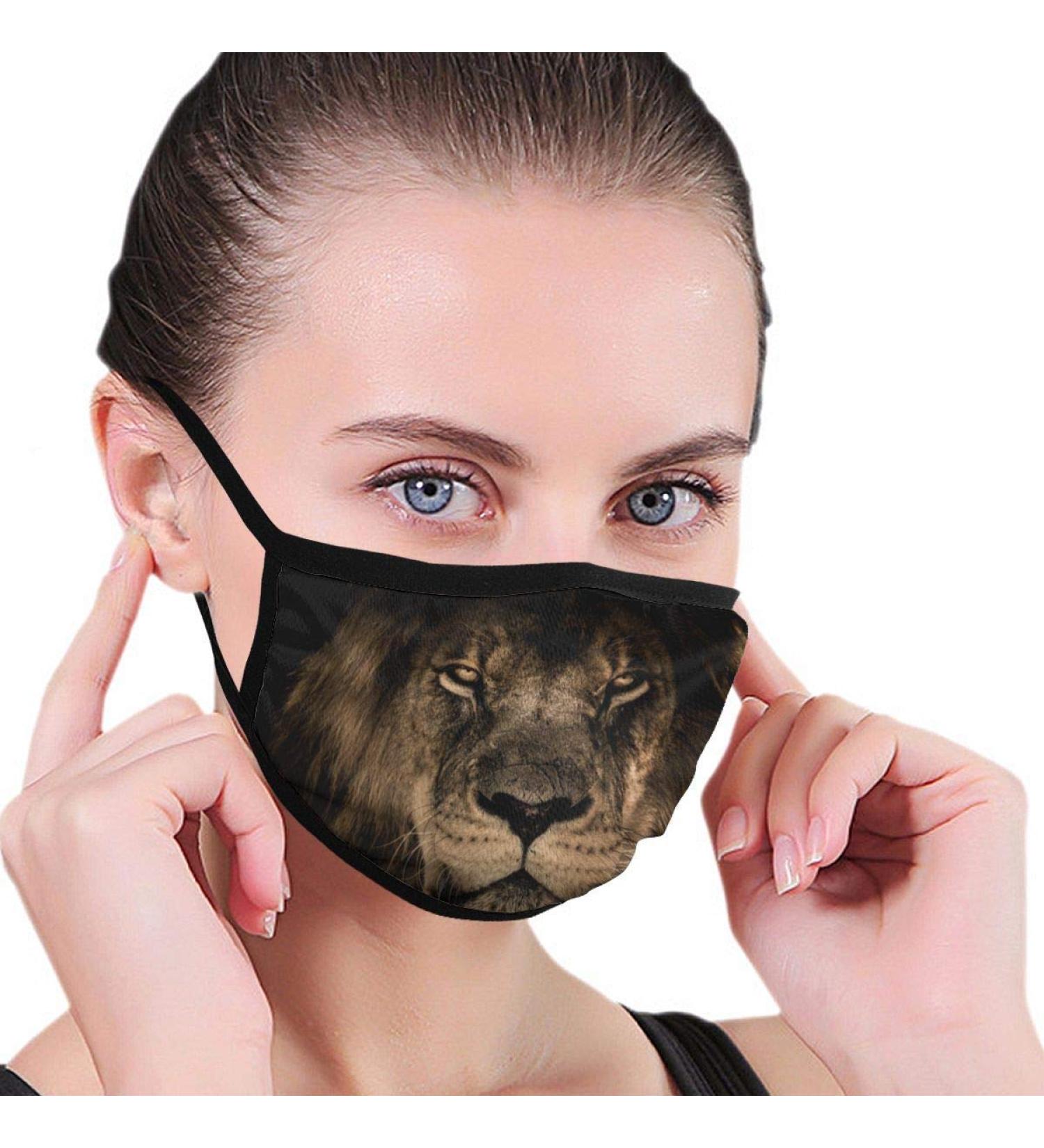 Breathable premium facial protection cover African Lion Face Women Men Anti Wind Staub protection Protection cover for skiing camping travel safety daily use