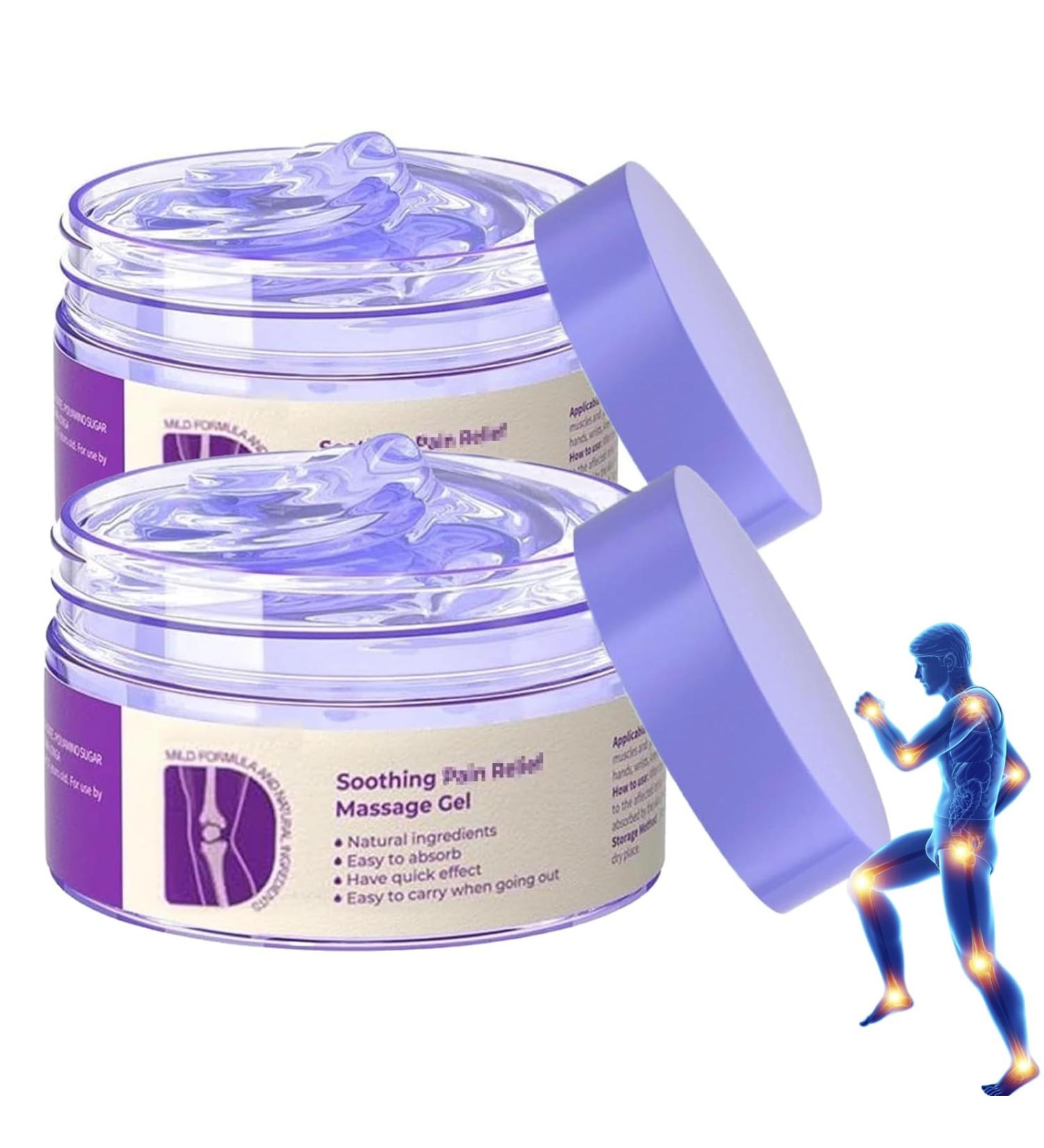 iekufes Joint Purple Gel Soothing Massage Cream Full-Body Joint Support for Knees Lumbar Neck Hands & Feet(2PCS) - Buy Online on GoSupps.com