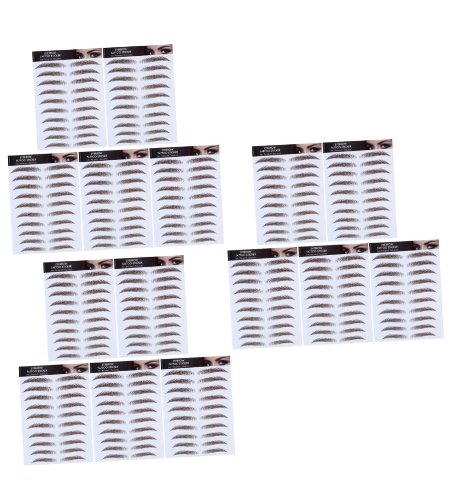 Housoutil 15 Pcs Eyebrow Stickers False Eyebrow Eyebrows Artificial Eyebrow 3d Template Eyebrow Trimming - Buy Online on GoSupps.com