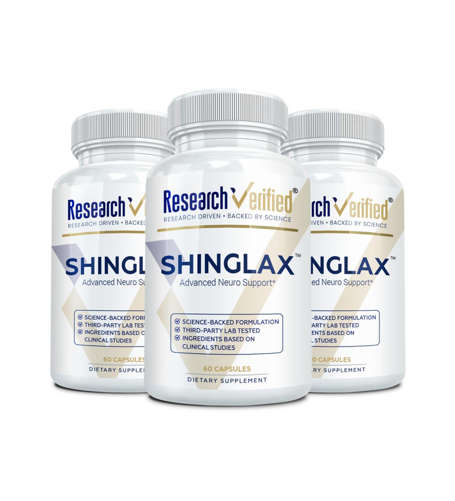 Research Verified Shinglax - Lemon Balm Proteolytic Enzymes Mushroom Complex Vitamin B Complex Oregano Zinc - GMO Free Made in USA - 60 Capsules (Pack of 3) 60 Count (Pack of 3) - Buy Online on GoSupps.com