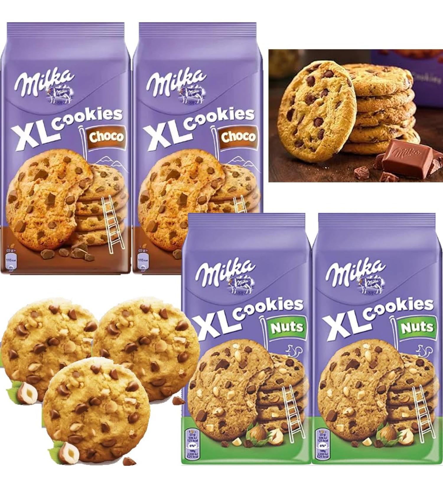 04 x Milka Xl Cookies Choco Hazelnut 184g | VIMIX - Buy Online on GoSupps.com