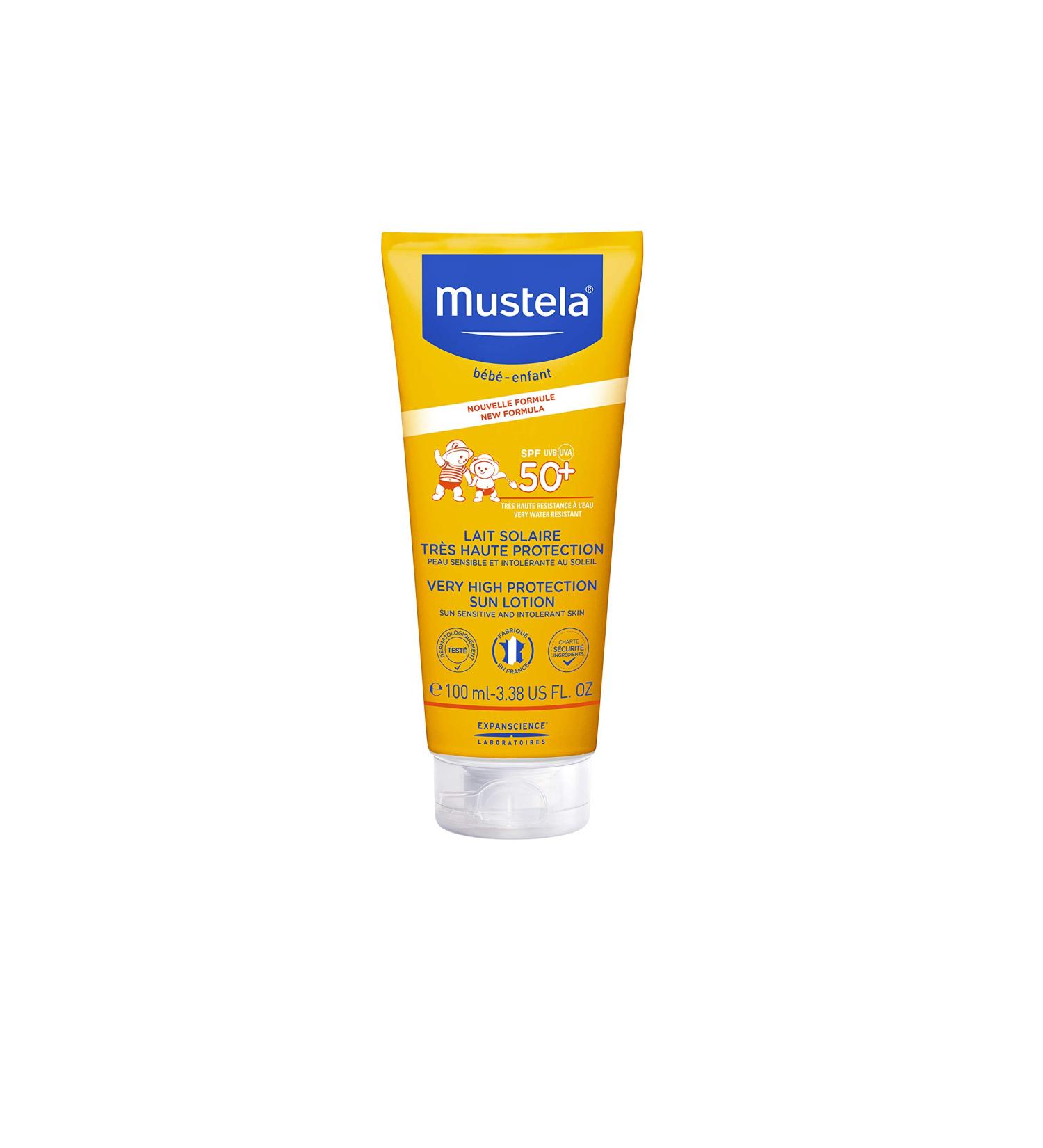 Mustela SPF50+ Sun Lotion 100ml | Very High Protection - Buy Online on GoSupps.com