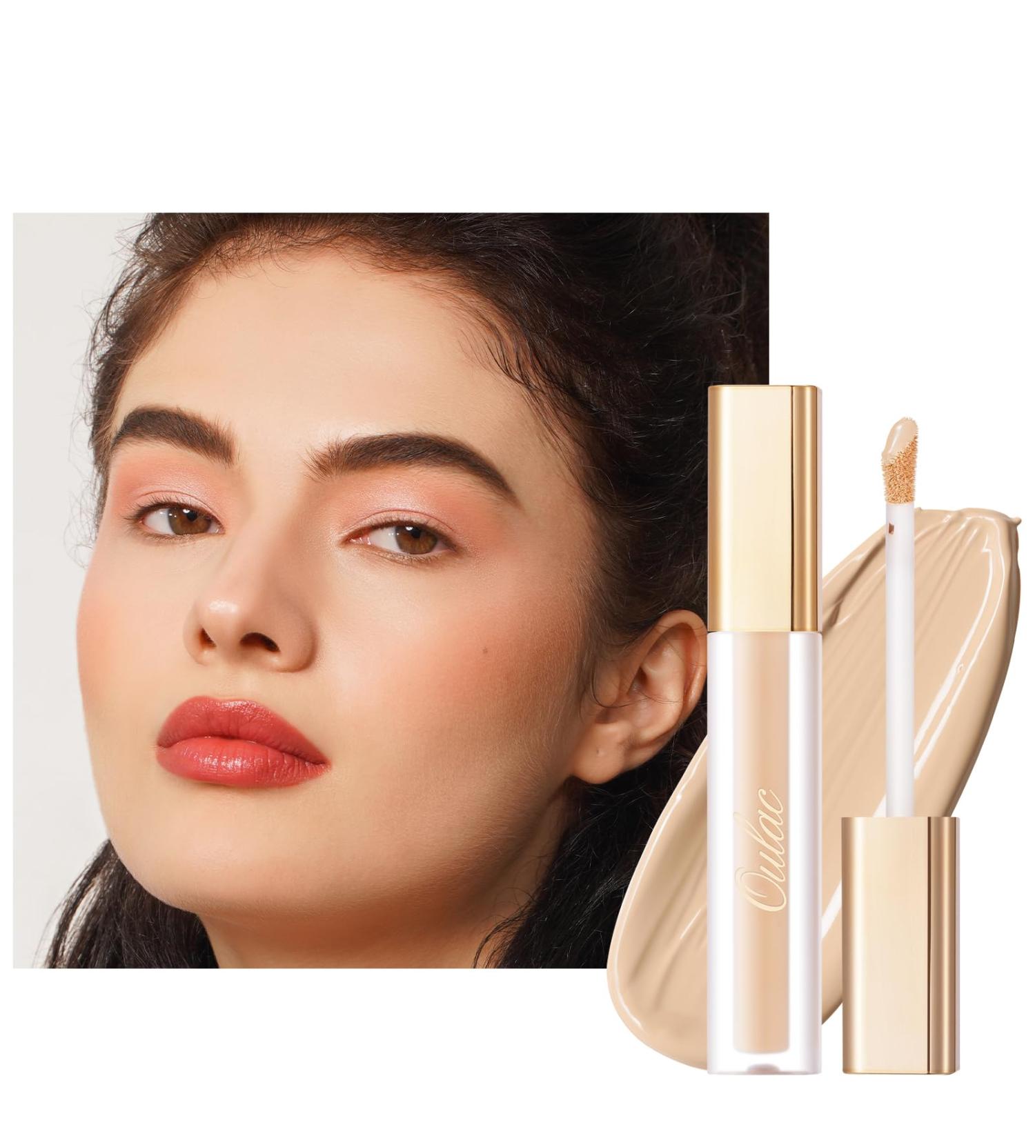 Oulac Hydrating Concealer Makeup | Medium coverage concealer for dark circles | Makeup concealer that nourishes the skin Ivory concealer vegan 3.8ml Ivory (C2) - Buy Online on GoSupps.com