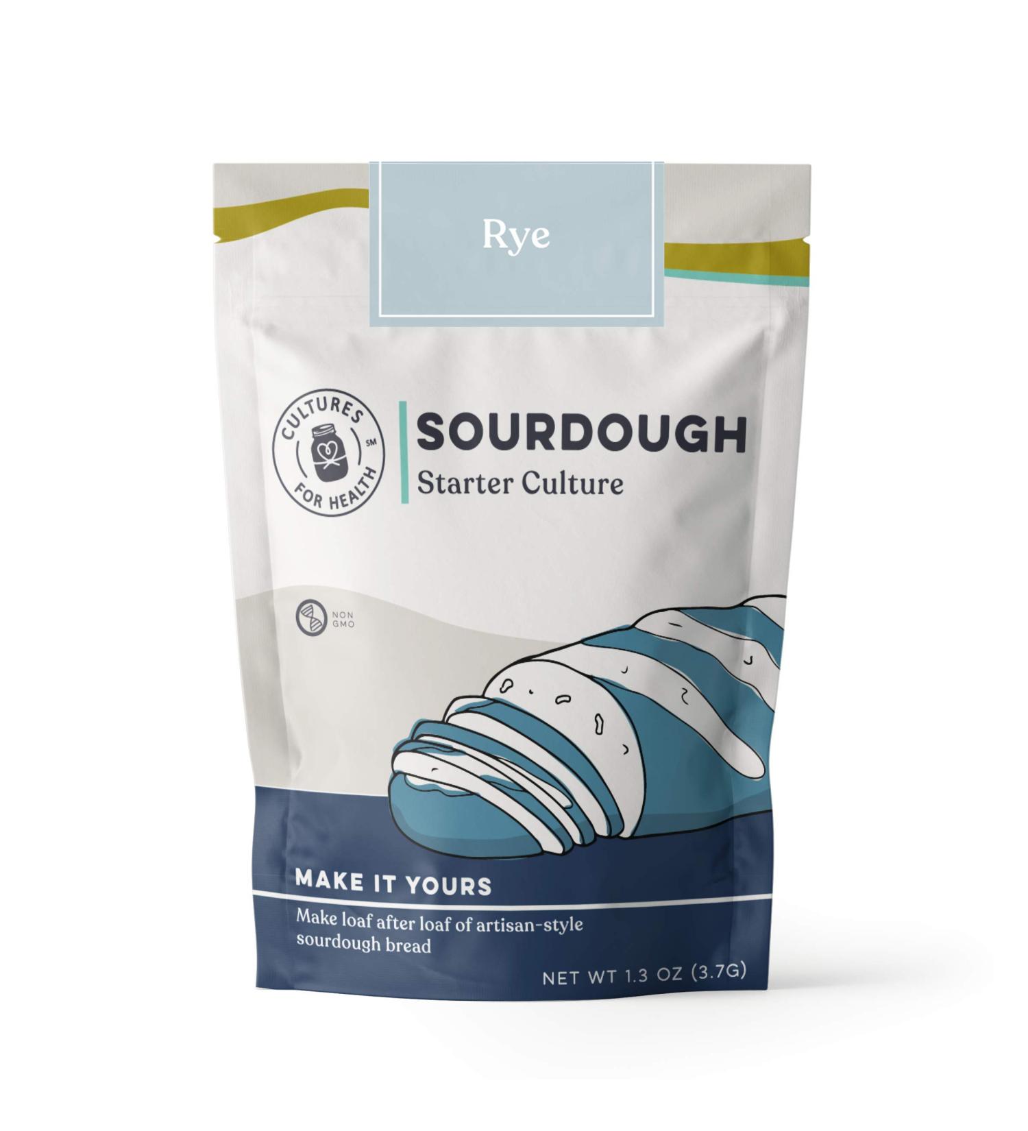 Cultures for Health Rye Sourdough Starter Culture - Homemade Artisan Bread & English Muffins | Non-GMO, Digestible & Easy Recipe - Buy Online on GoSupps.com