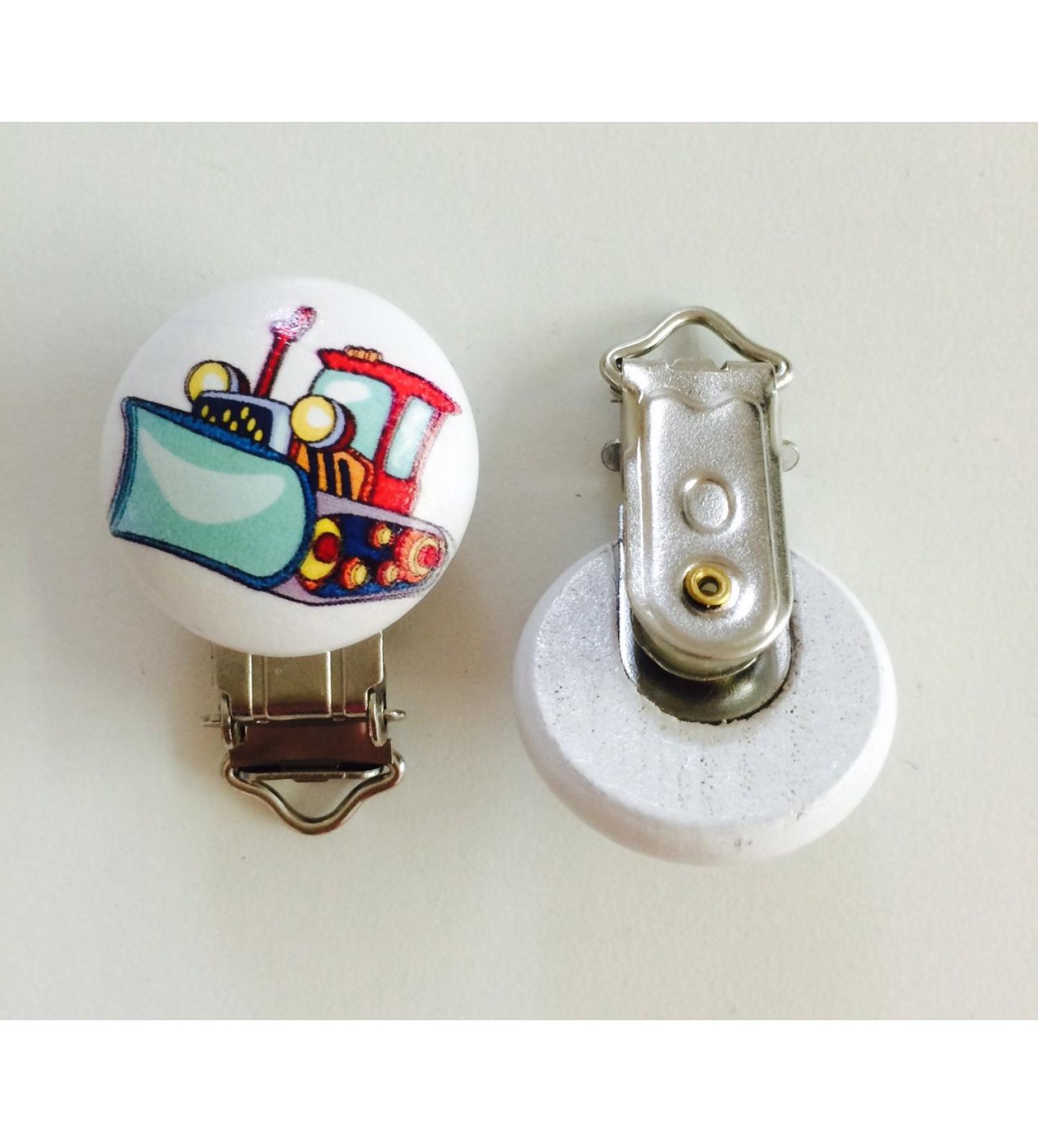 Colorful mix pacifier clip for pacifier chain to make yourself in different designs clip for pacifier chain (snow plow)