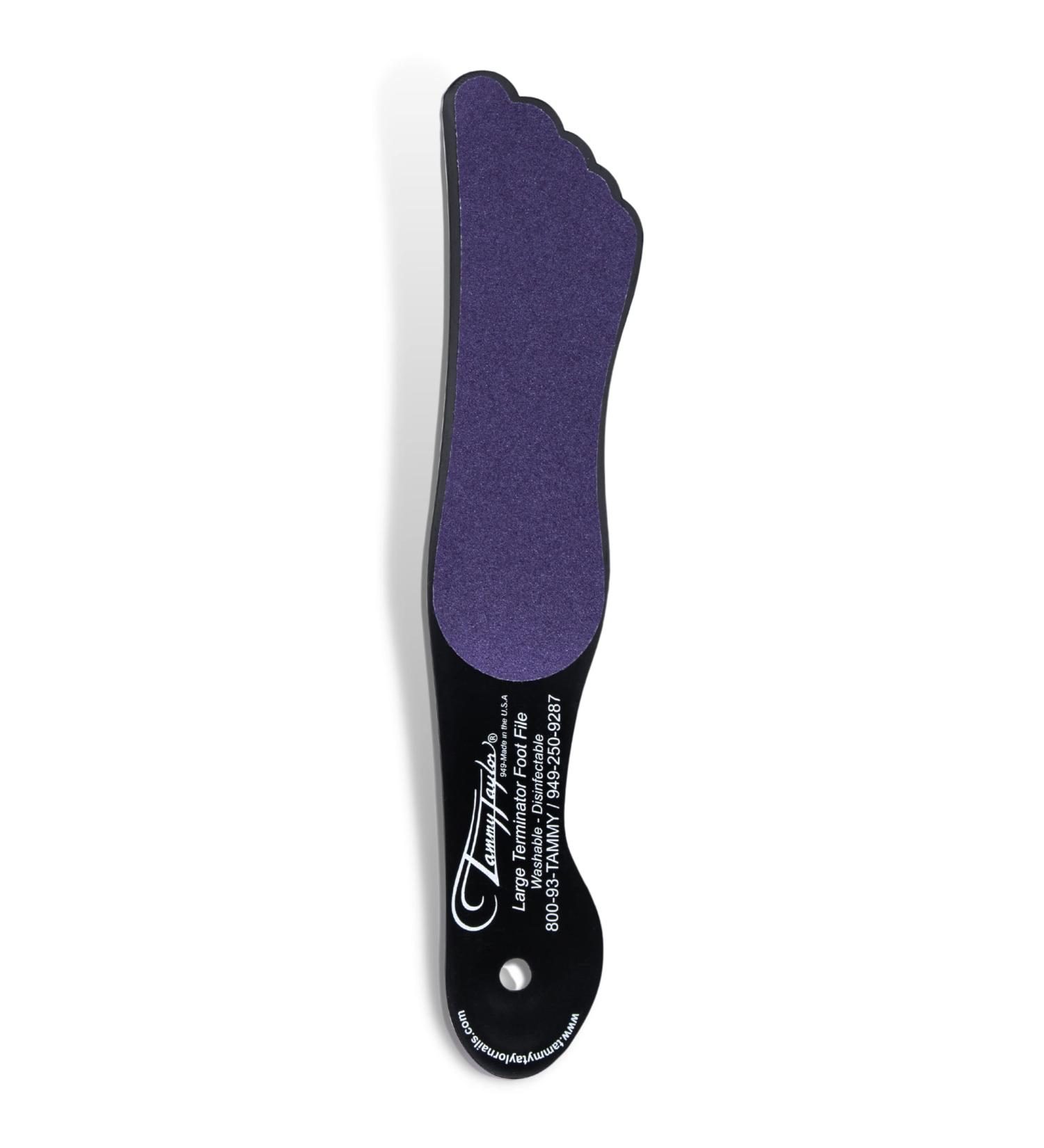Tammy Taylor Purple Terminator Large Foot File - Removes Hard Dead Cracked Skin & Calluses, Double Durability, Gentle on Feet - Pack of 1 - Buy Online on GoSupps.com