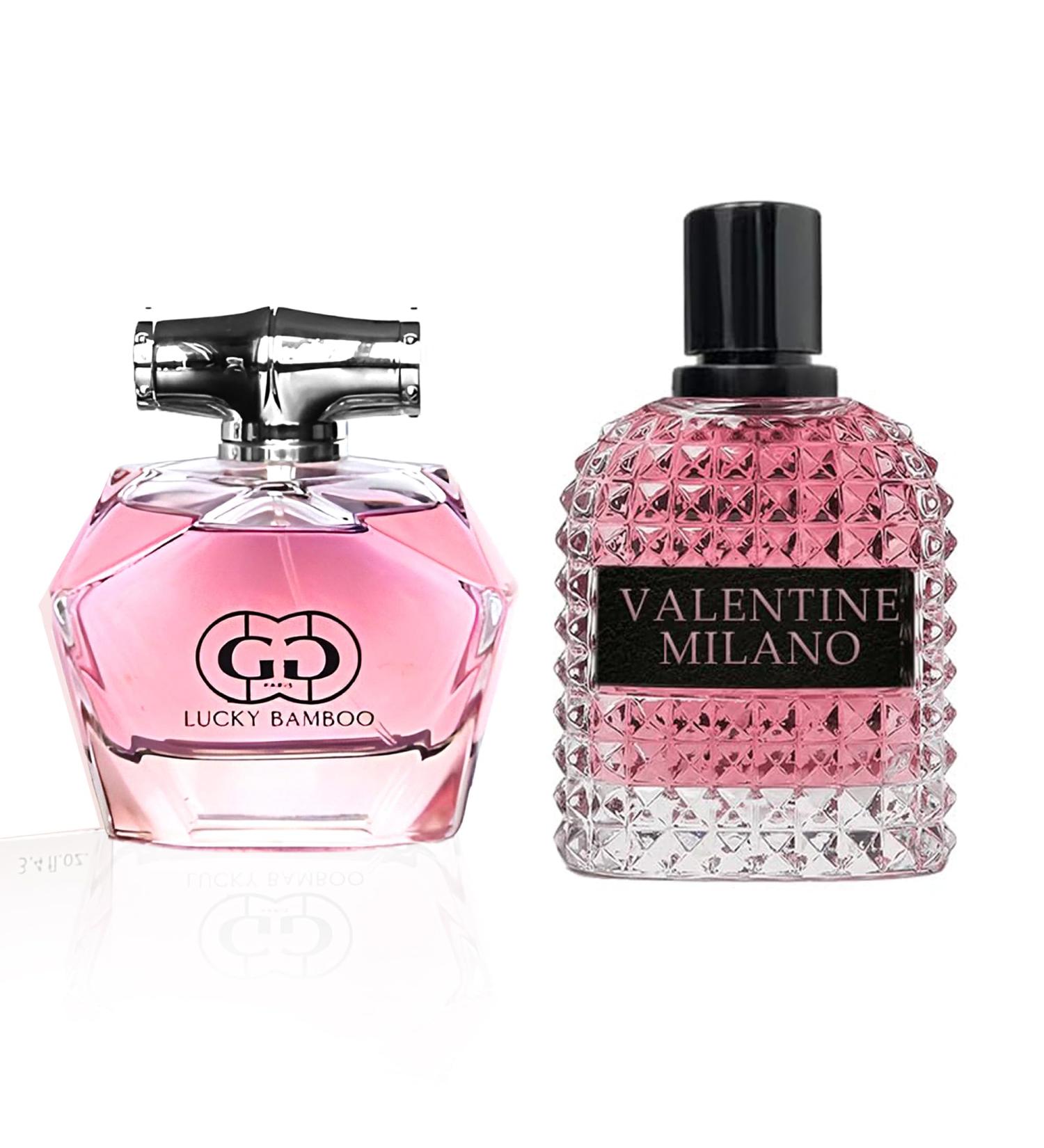 Women's Perfume Combo Set Milano Women&Lucky Bamboo Floral Fruity Fragrance Eau De Parfum Elegant 100ml Bottle Natural Spray Each for Daily Used Milano&Lucky Bamboo - Buy Online on GoSupps.com