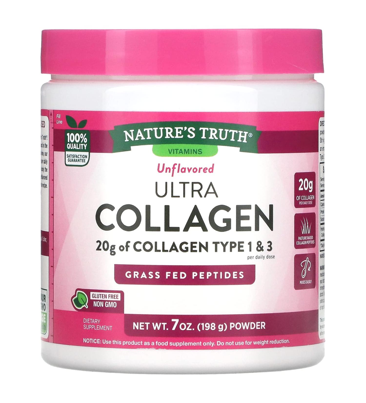 Nature's Truth Ultra Collagen Powder Unflavored 7 oz (198 g)