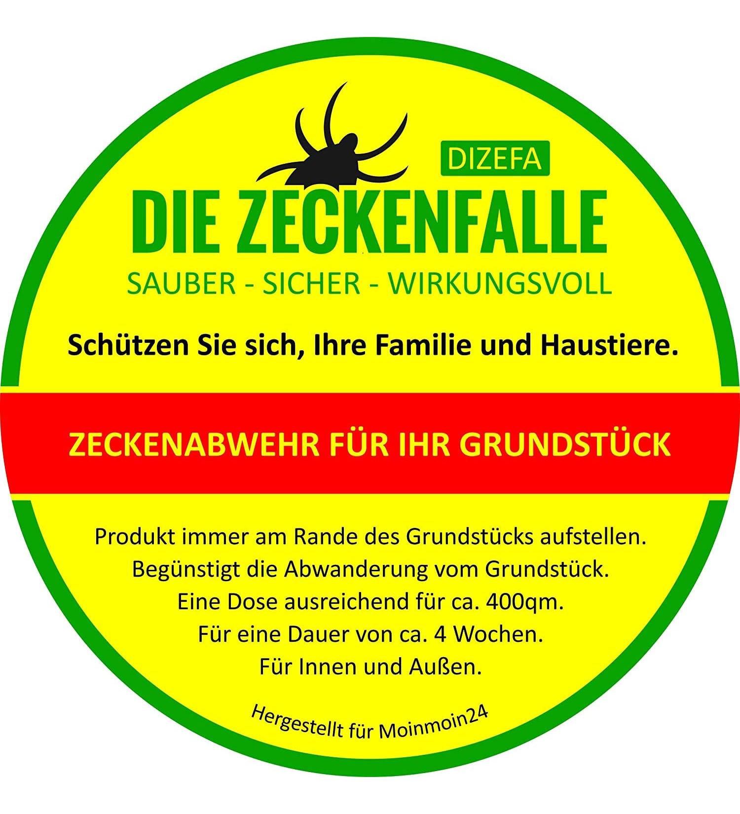 Dizefa Tick Traps (3 Cans) - Original Tick Defense for Gardens | Innovative Protection for Humans & Pets | Reduce FSME & Lyme Risk - Buy Online on GoSupps.com