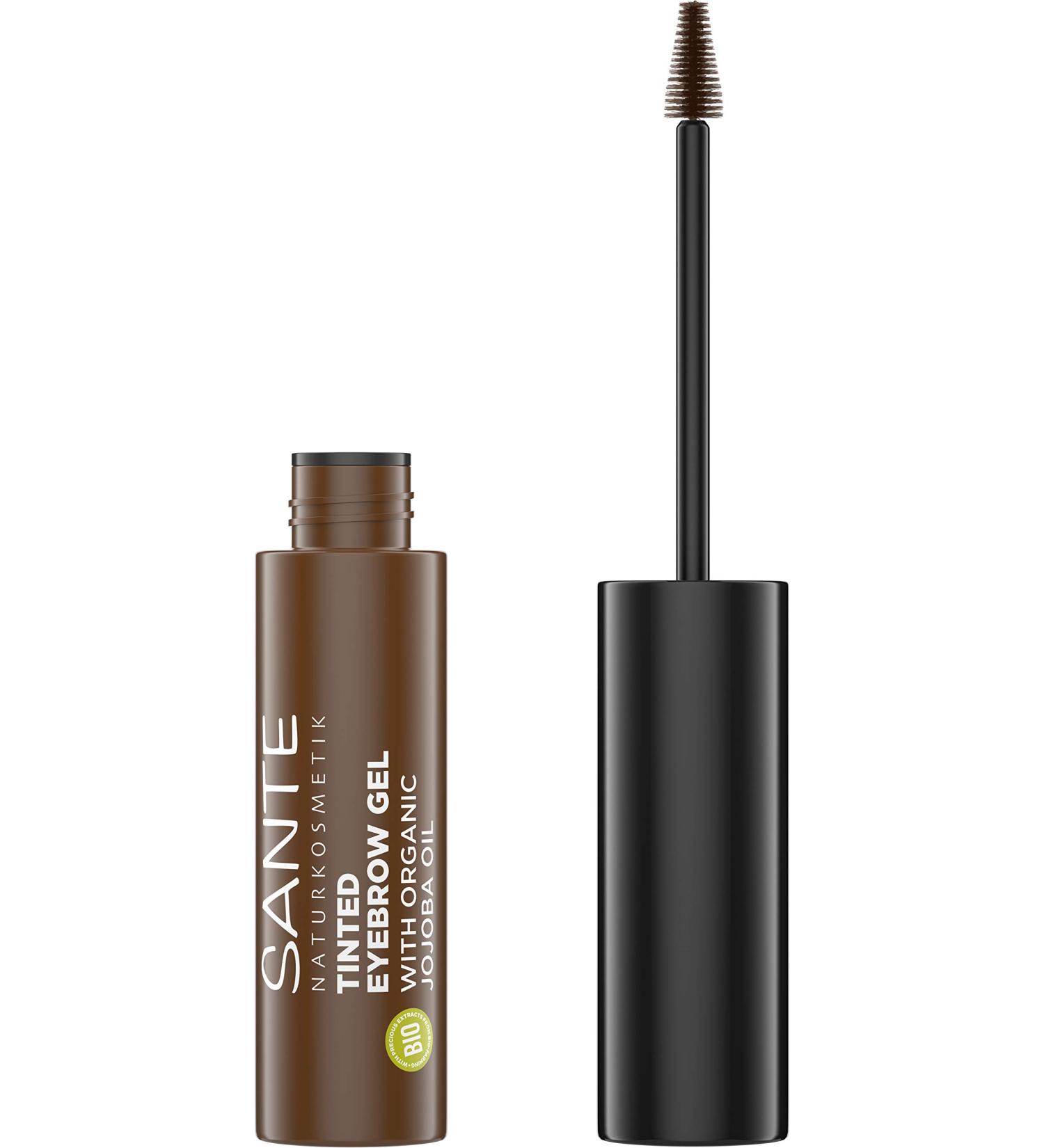 Sante Natural Cosmetics Brown Tinted Eyebrow Gel 02 - Vegan Fills Gaps & Shapes Brows 3.5ml - International Shipping Available - Buy Online on GoSupps.com