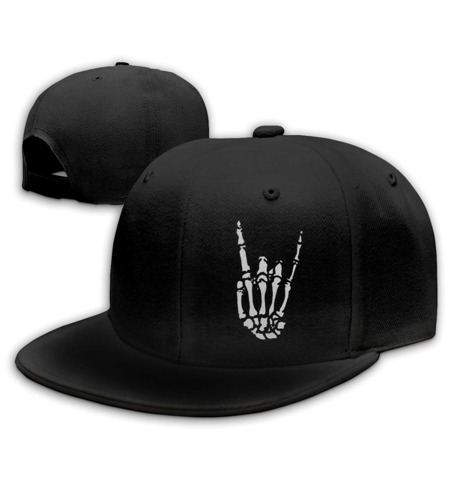 Negi Flat Bill Snapback Hat for Men - Adjustable Black Baseball Cap - Buy Online on GoSupps.com