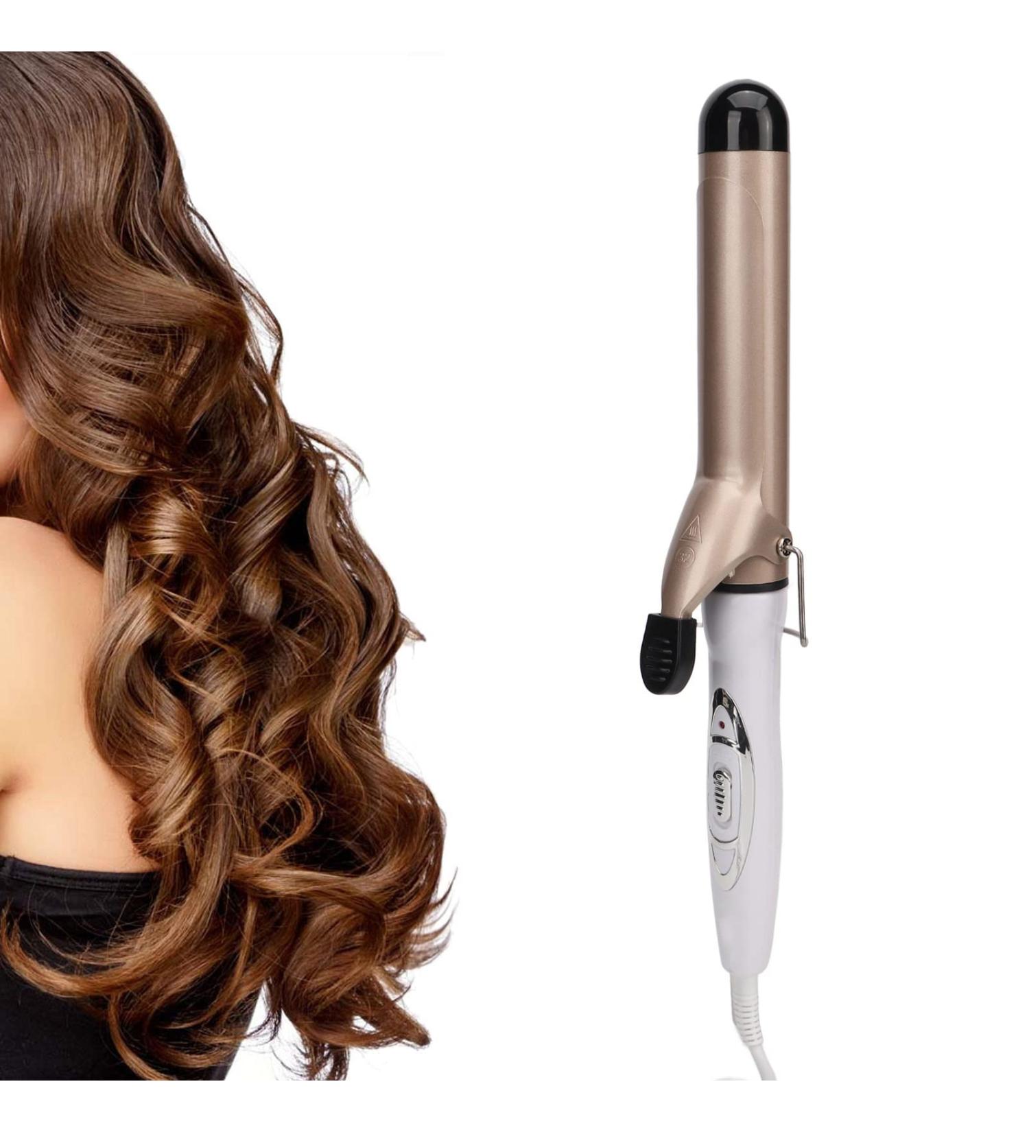 Hair Curler 32mm Hair Curling Iron Ceramic Prevent Scald Negative Ion Portable Hair Curler Wand Curling Tongs Ceramic Prevent Scald Ergonomic Handle Hair Curling Wand for Styling - Buy Online on GoSupps.com