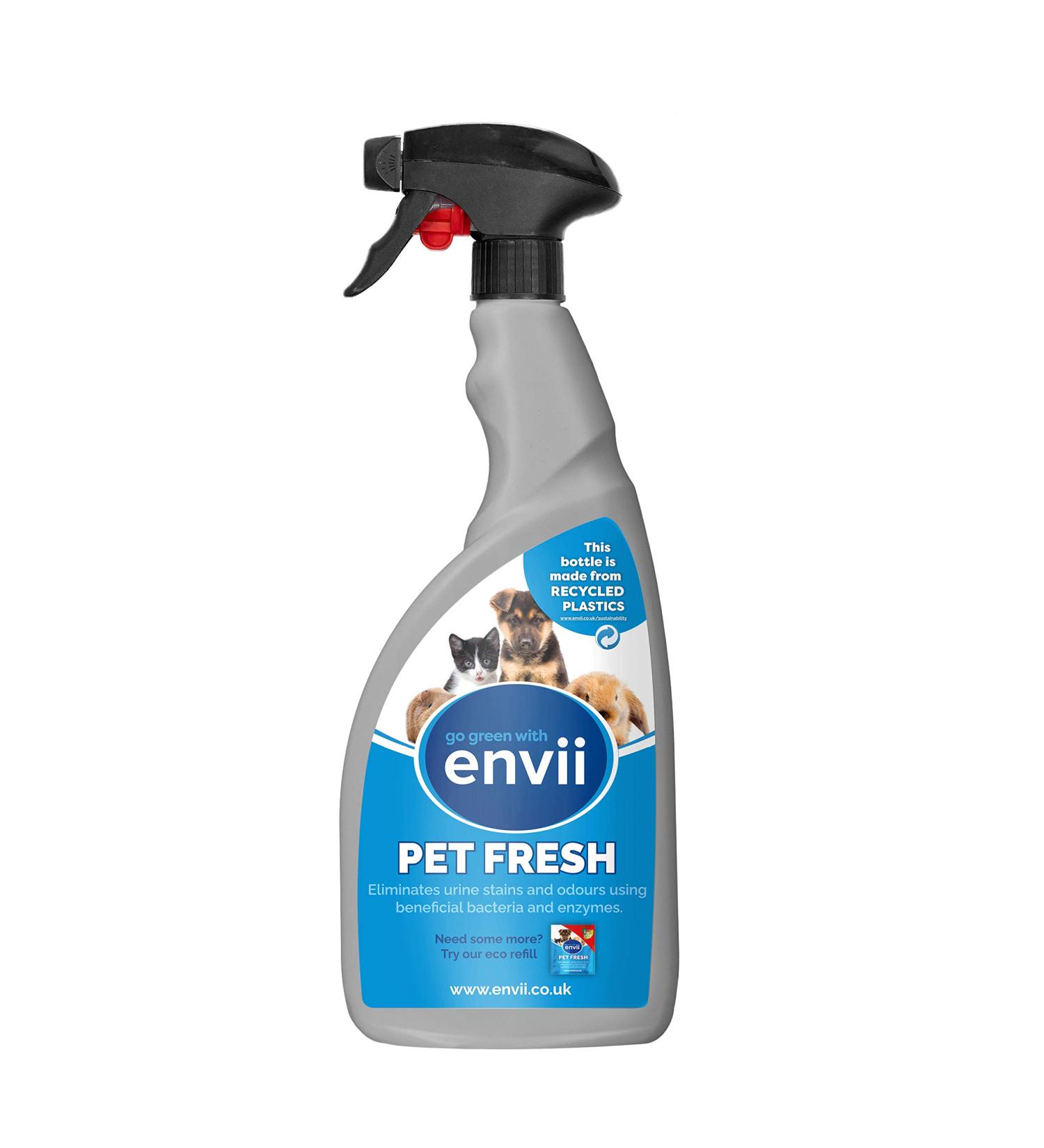 Envii Pet Fresh Pet Urine Stain & Odour Remover 750ml Trigger Spray | Enzyme Cleaner with Beneficial Bacteria - Buy Online on GoSupps.com