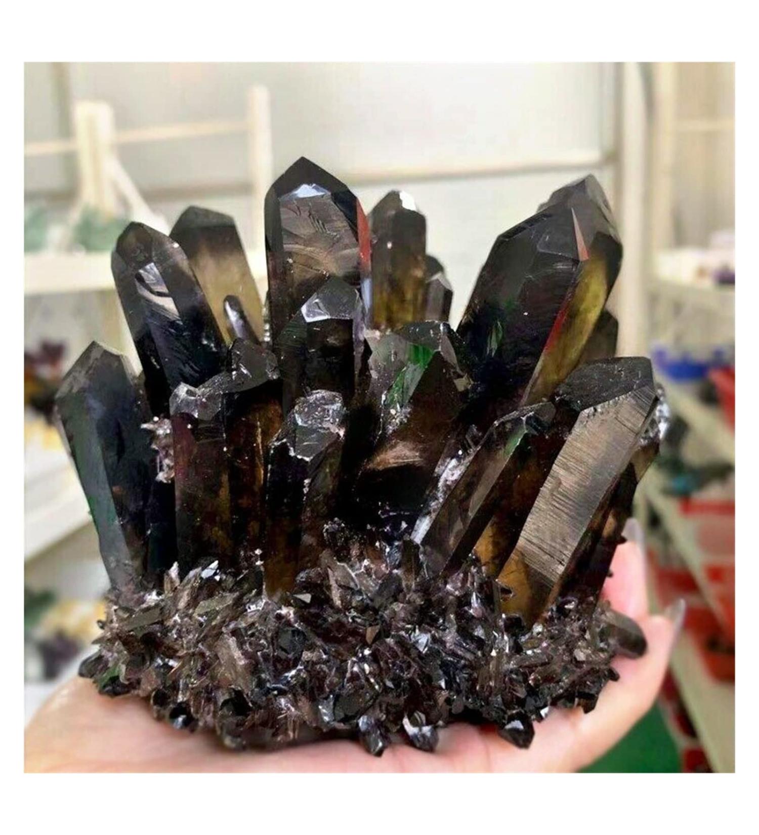 Crystal Cluster Natural Quartz Obelisk Crystal Cluster Stone Full of Texture (Size : 550-600g) - Buy Online on GoSupps.com