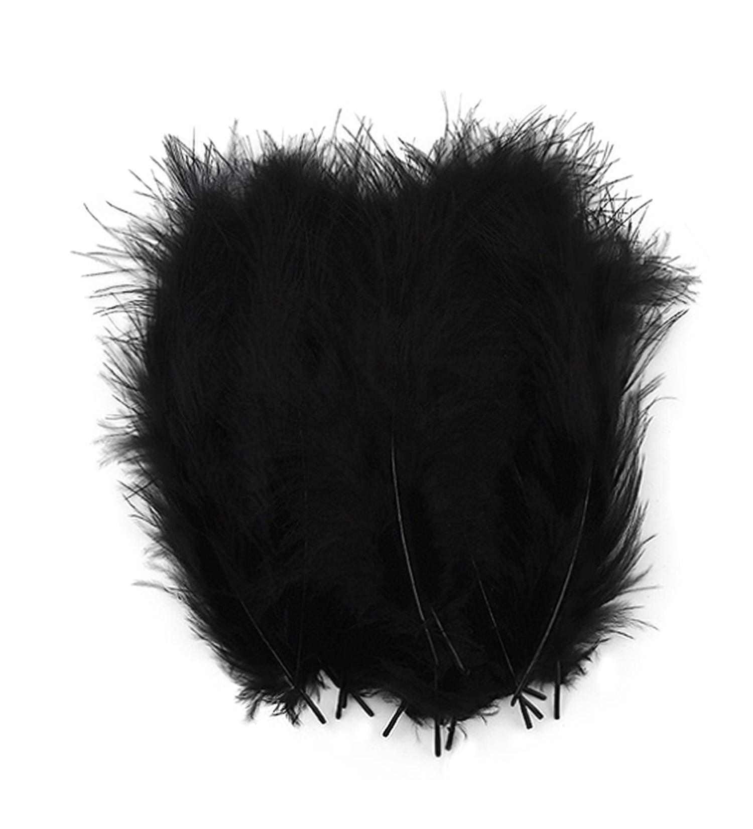 100pcs Black Feathers for Crafts & Dreamcatcher Making - DIY Fringe Trim & Colored Material - Buy Online on GoSupps.com