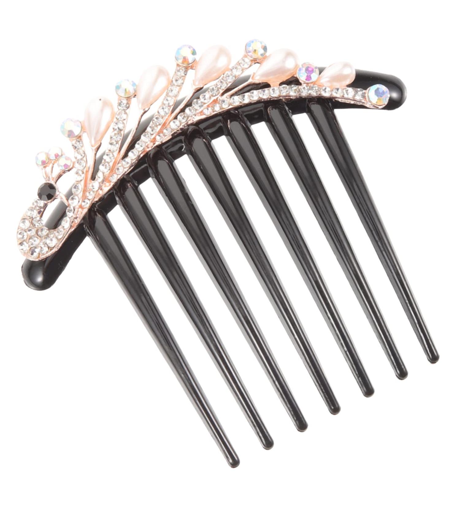 Housoutil Pearl Hair Comb Formal Hair Accessories for Women Geometric Bee Hair Pin Decorative Hair Comb Hair Styling Accessories Hanfu Hair Accessories Tiara Miss Leaf Rhinestones Wedding - Buy Online on GoSupps.com