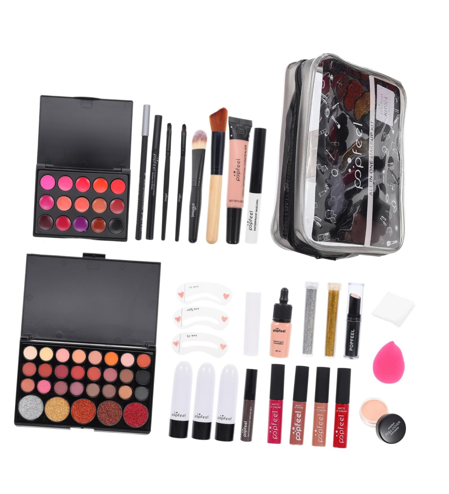 Balacoo Women's Makeup Set - 2 Stylish Cosmetic Bags & All-in-One Toiletry Kit for Professional Makeup - Durable & Portable Makeup Organizer - Buy Online on GoSupps.com