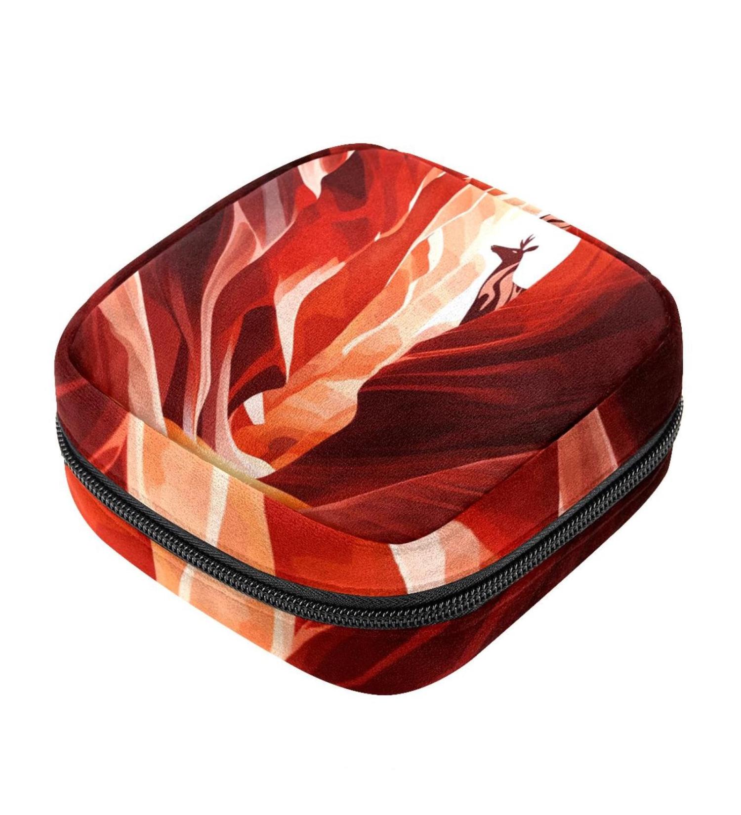 Period Bag - Sanitary Napkin Storage & Tampon Holder for Purses | Classic Design | 4.7x6.6x6.6 in | Shop Internationally - Buy Online on GoSupps.com