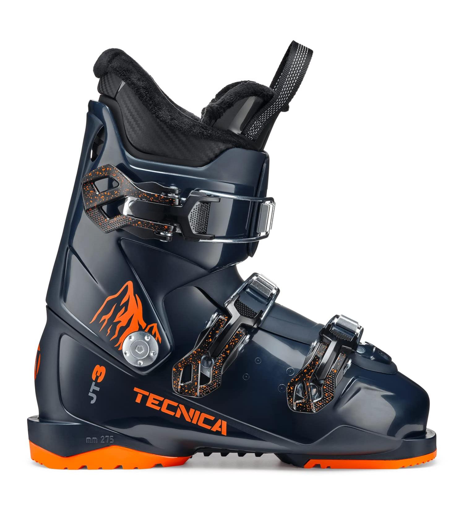 Tecnica Junior JT3 3-Buckle Ski Boots Ink Blue 2.5 - Soft, Warm & Comfortable - Buy Online on GoSupps.com