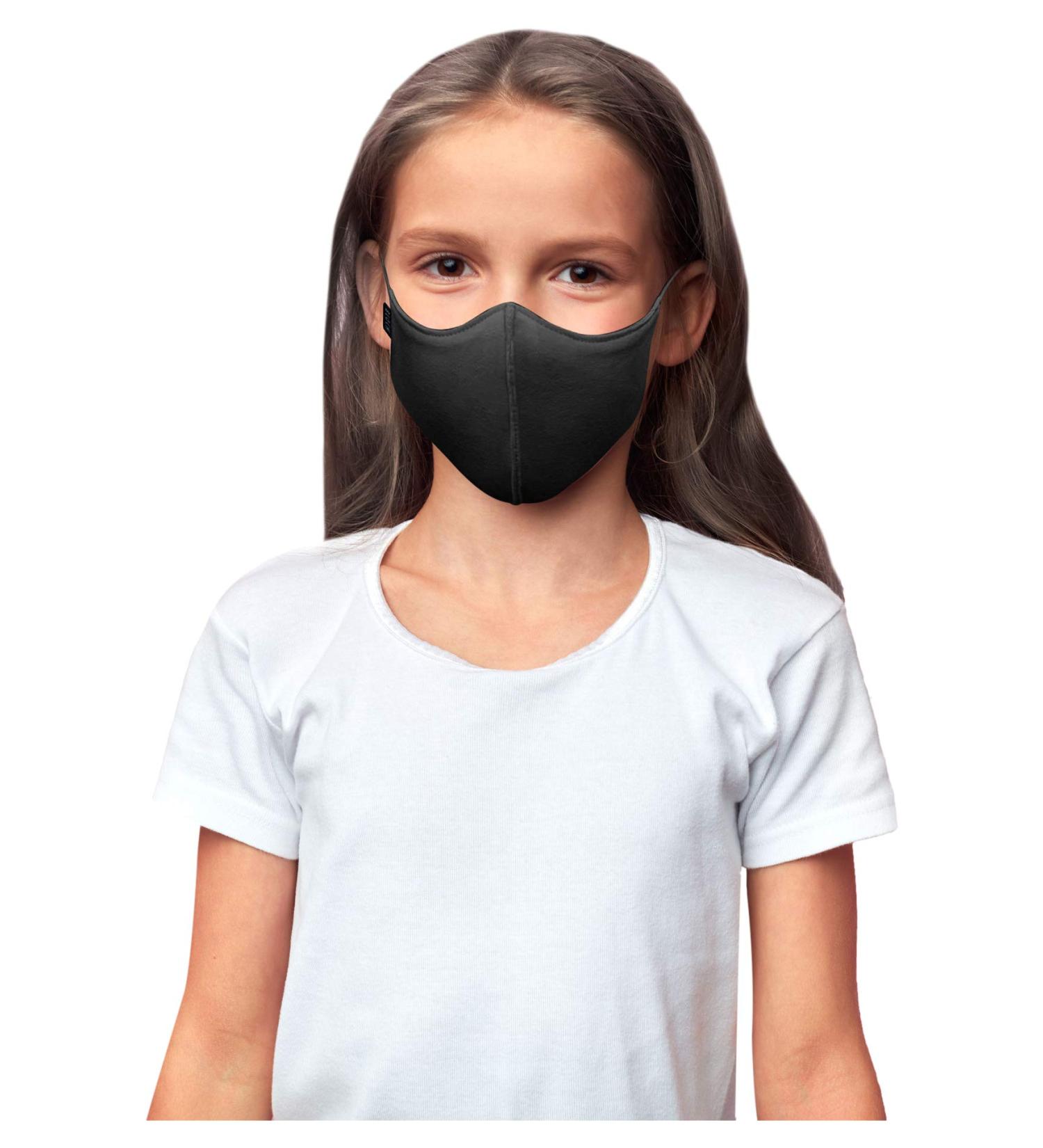 Bloch Soft Stretch Reusable Kids Face Mask (Pack of 3) - Black, 3 Count - Buy Online on GoSupps.com
