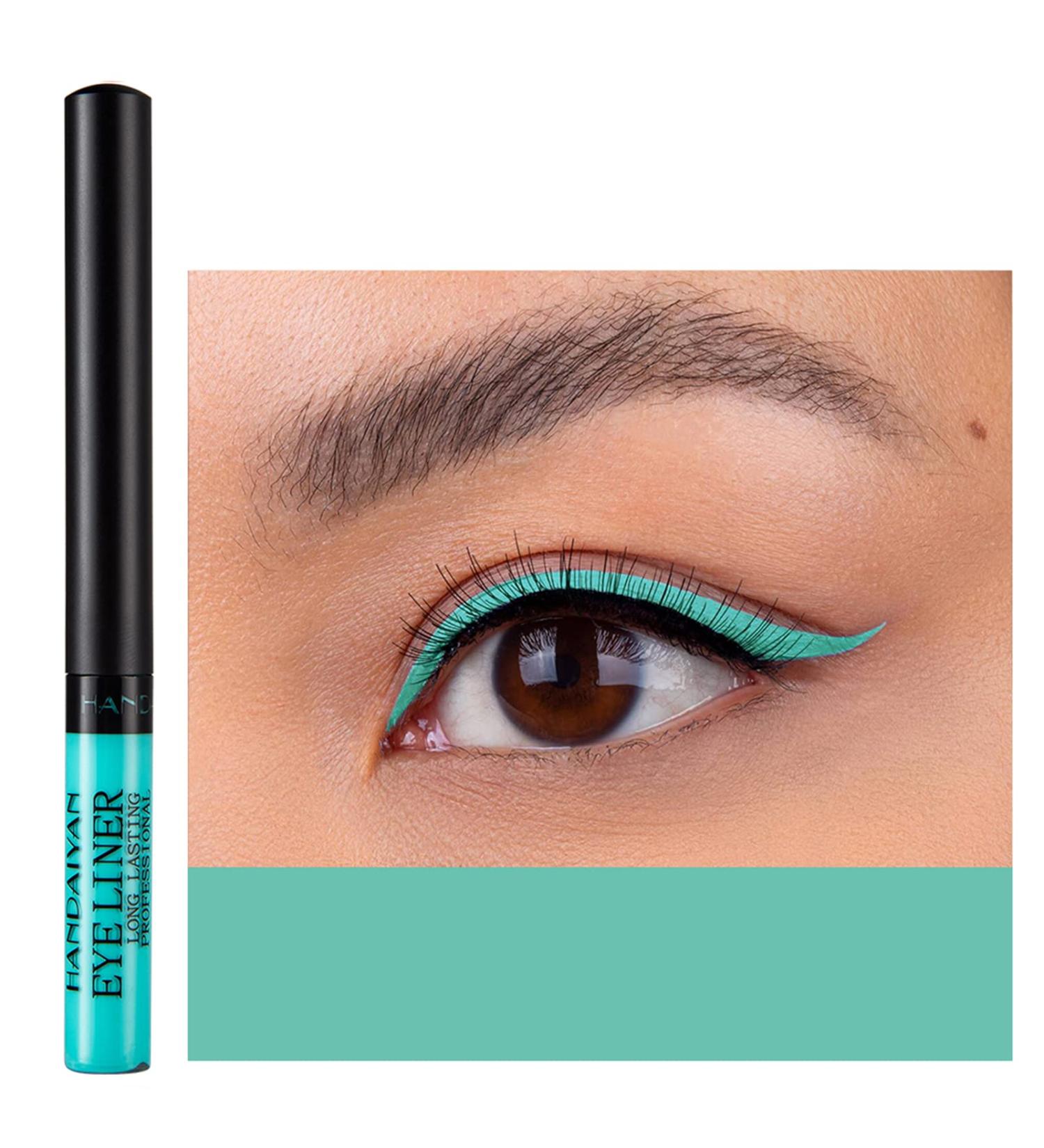DekRion Liquid Eyeliner - Matte Colored Waterproof High Pigment Eye Makeup in Light-Green (16Light-Green) - Buy Online on GoSupps.com