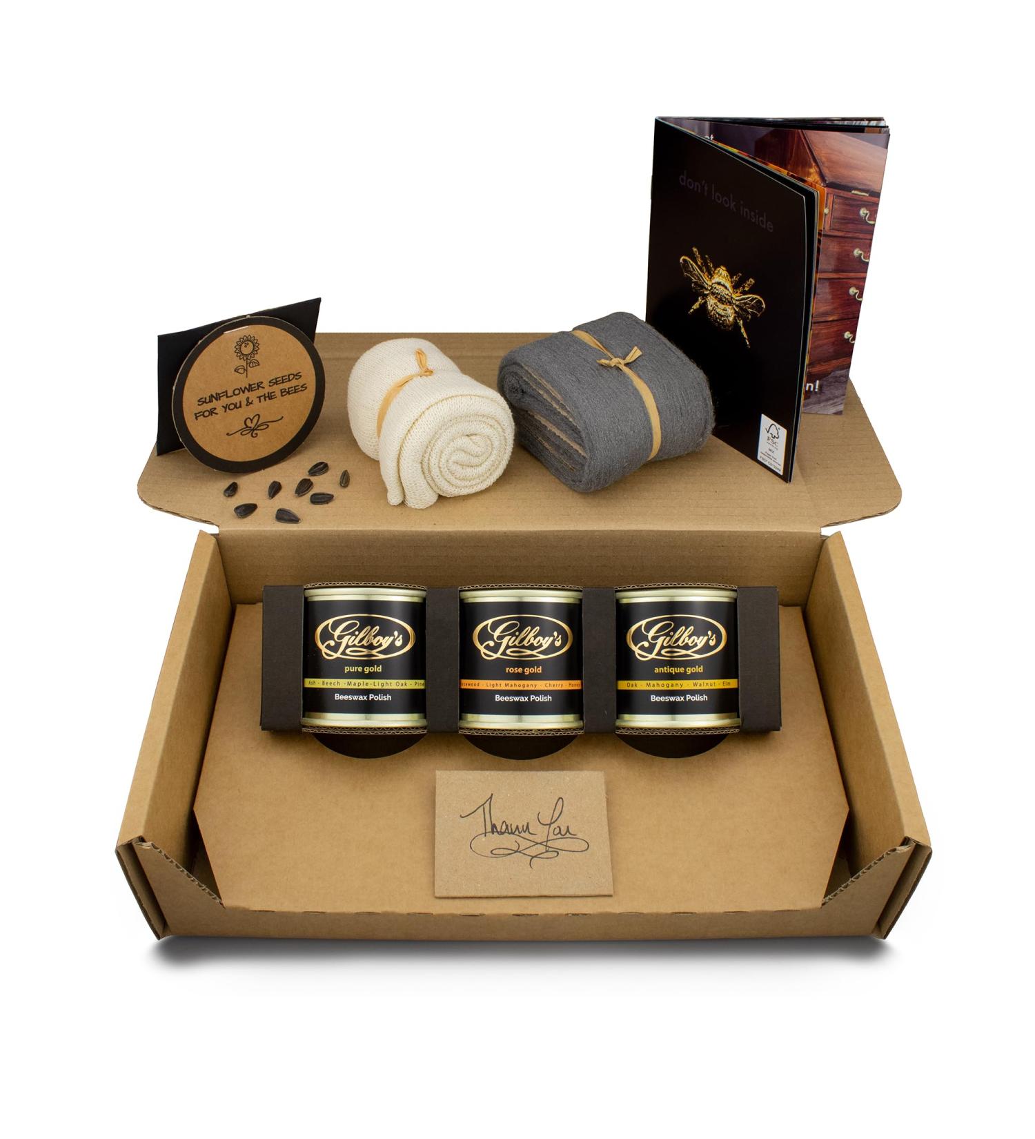 Beeswax Polish Starter Kit - Eco-Friendly Natural Finish for Wood & Furniture | International Shipping Available - Buy Online on GoSupps.com