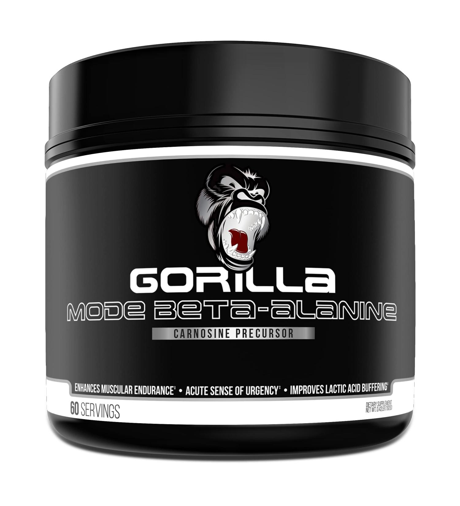 Gorilla Mode Beta-Alanine | Enhance Muscular Endurance | 3.2g Servings | International Shipping Available - Buy Online on GoSupps.com