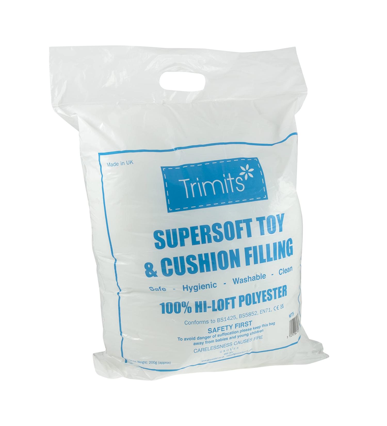 Trimits Designs Toy and Cushion Stuffing Polyester White 200g
